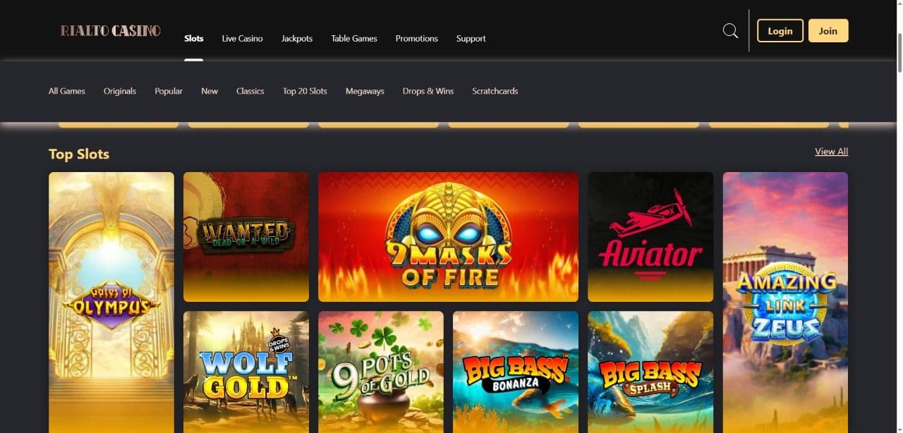 rialto casino slots
