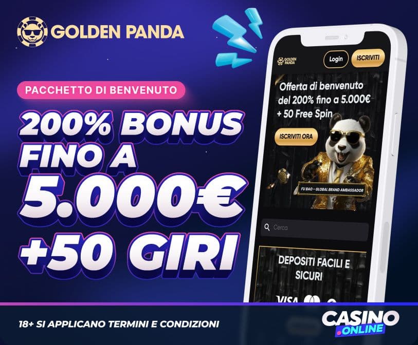 Golden Panda Casino Bonus Benvenuto