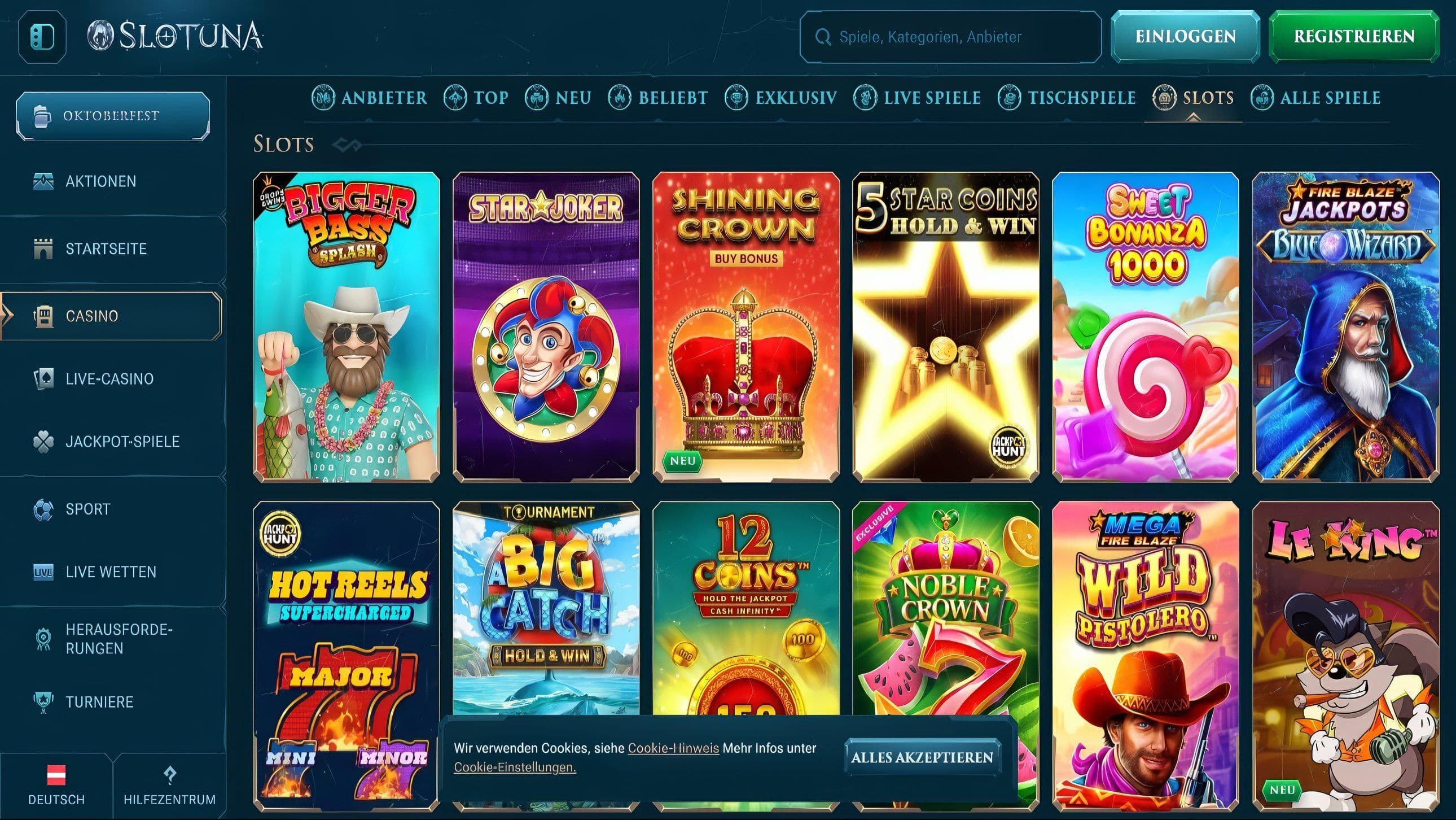 Slotuna Slots desktop