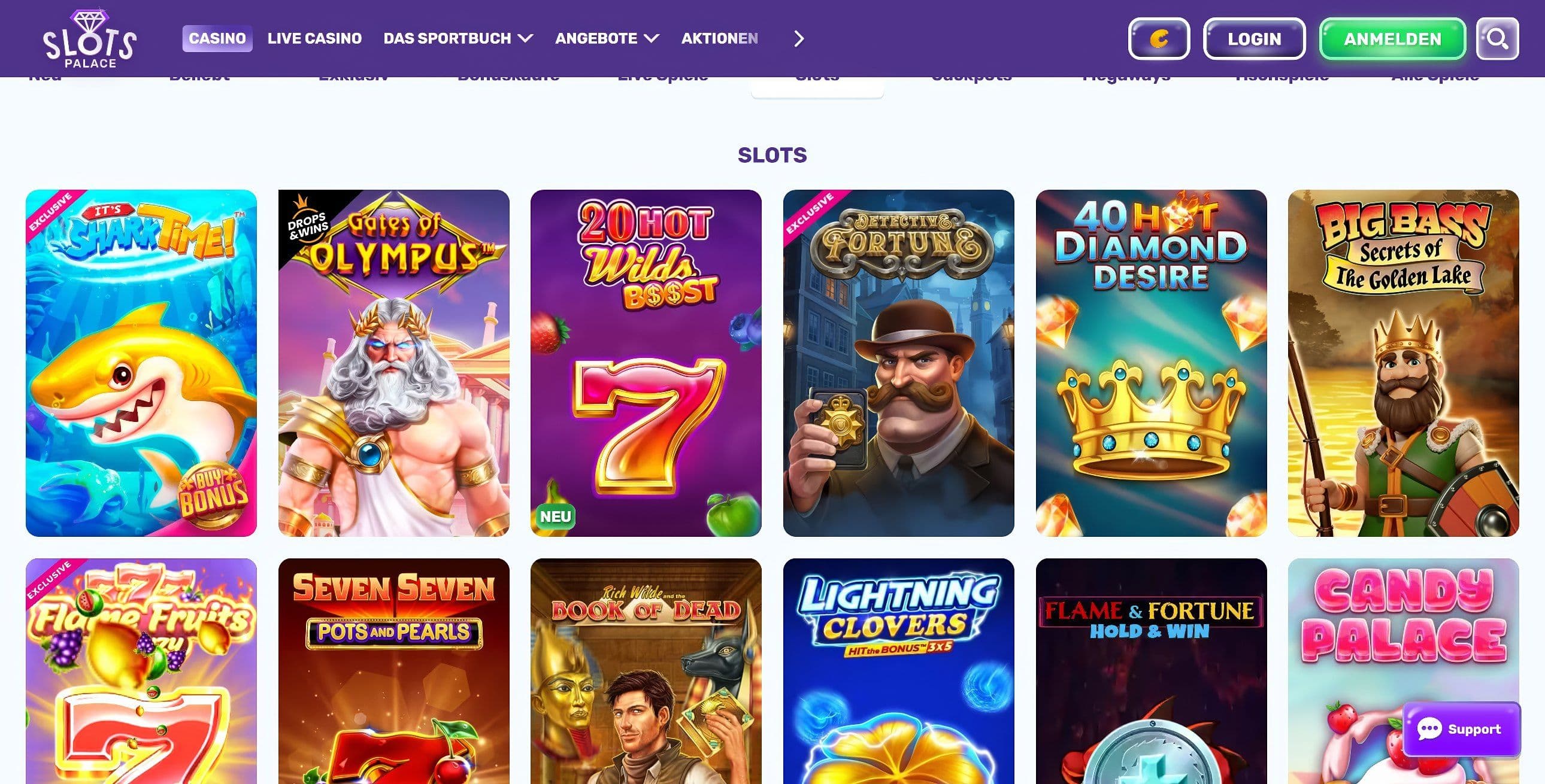 SlotsPalace desktop screenshot 2