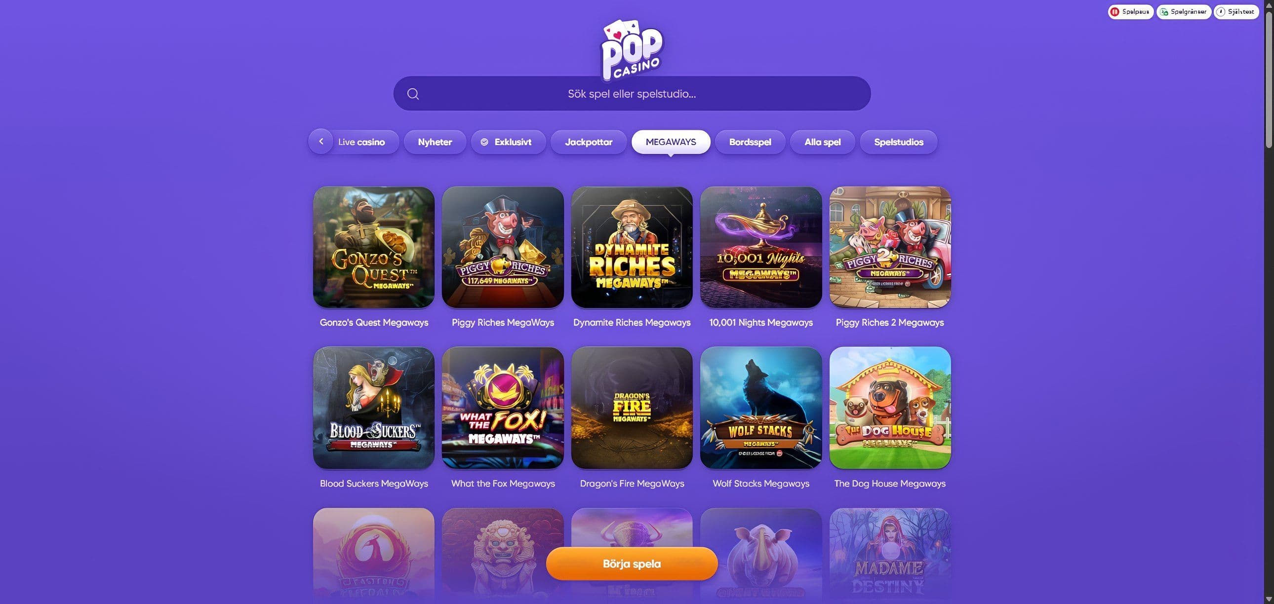 pop casino slots