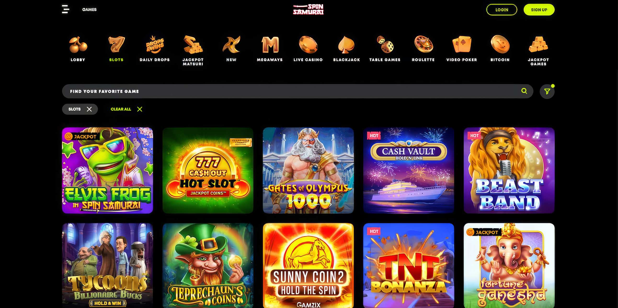 Spin Samurai Casino Slots