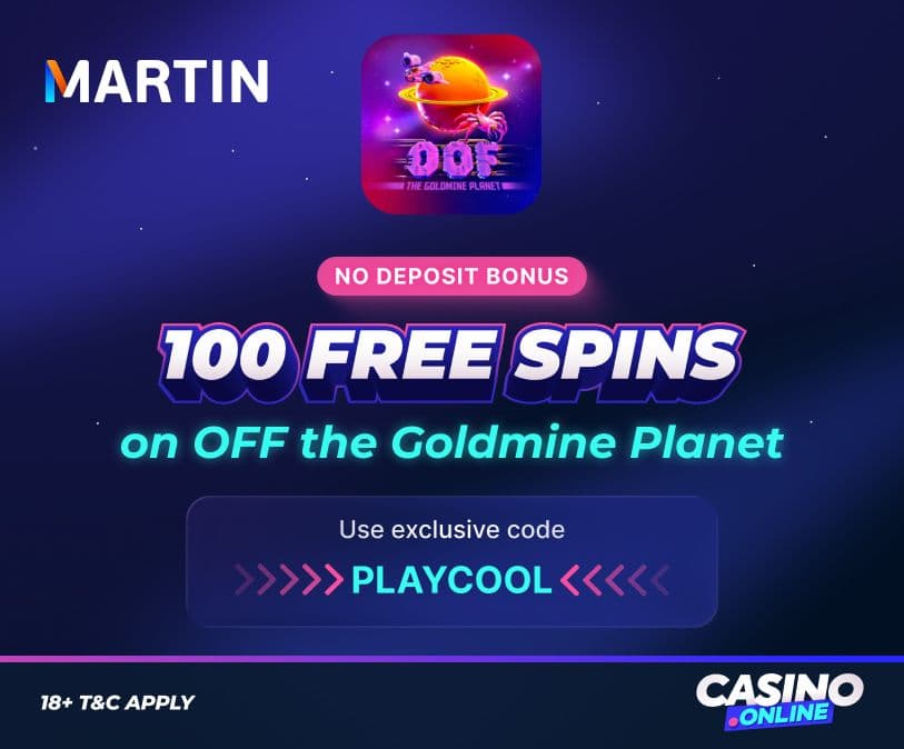 Martin Casino no deposit bonus offer