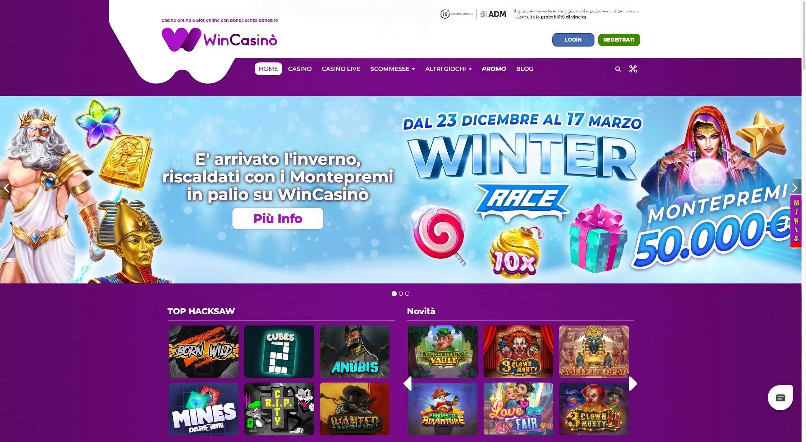 Win Casino desktop screenshot 1