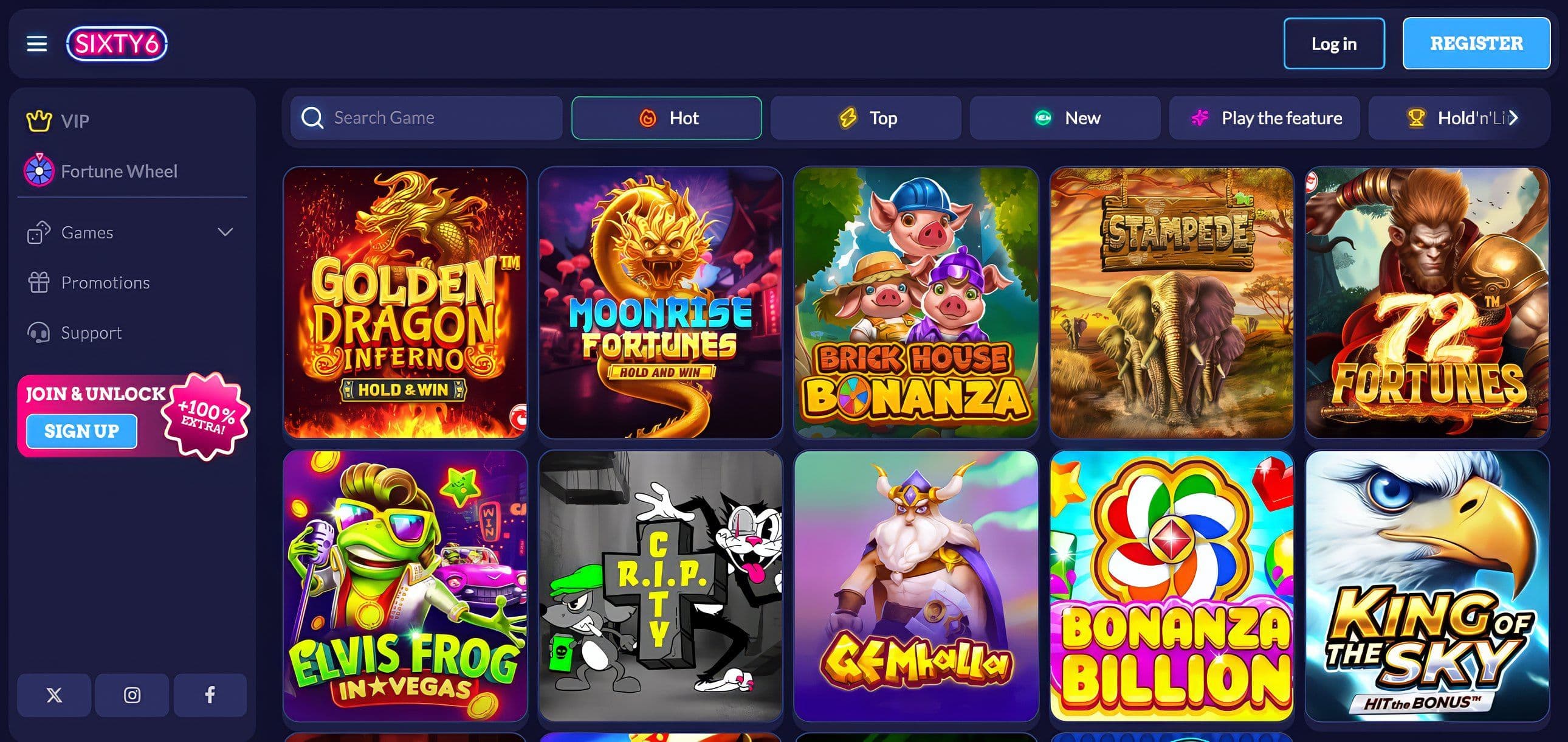 Sixty6 Casino Slots