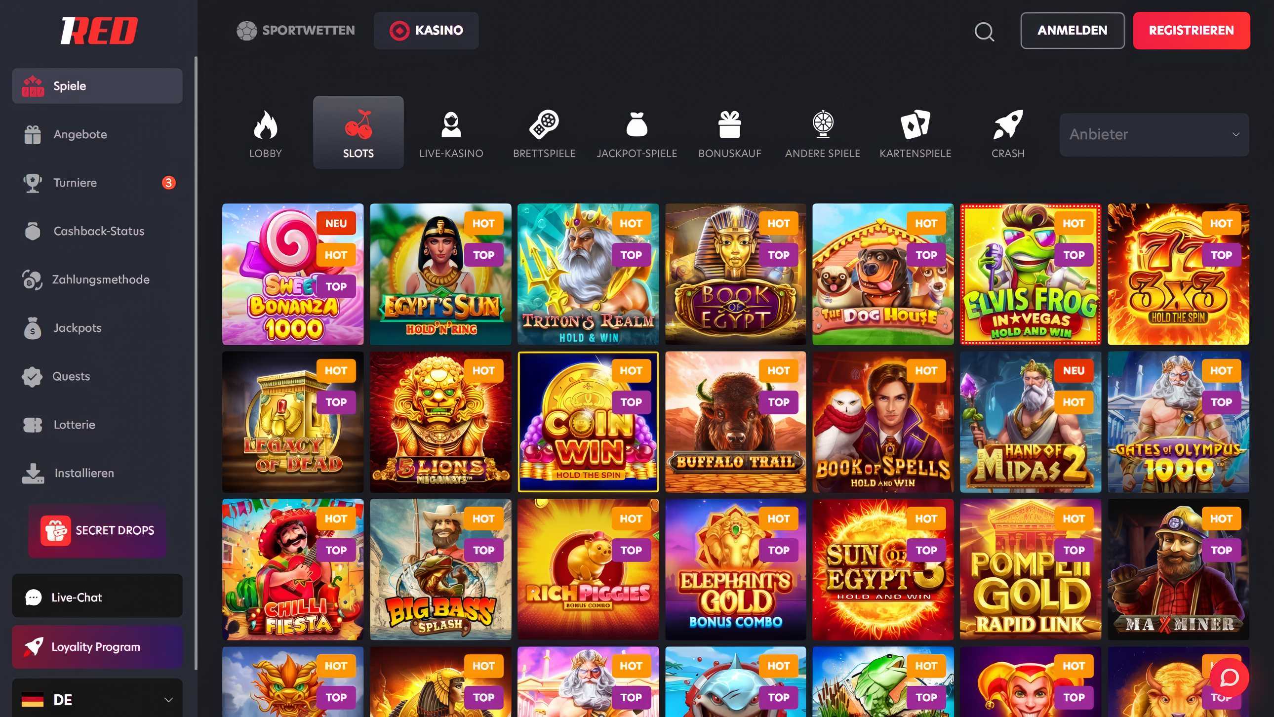 1Red desktop screenshot 2