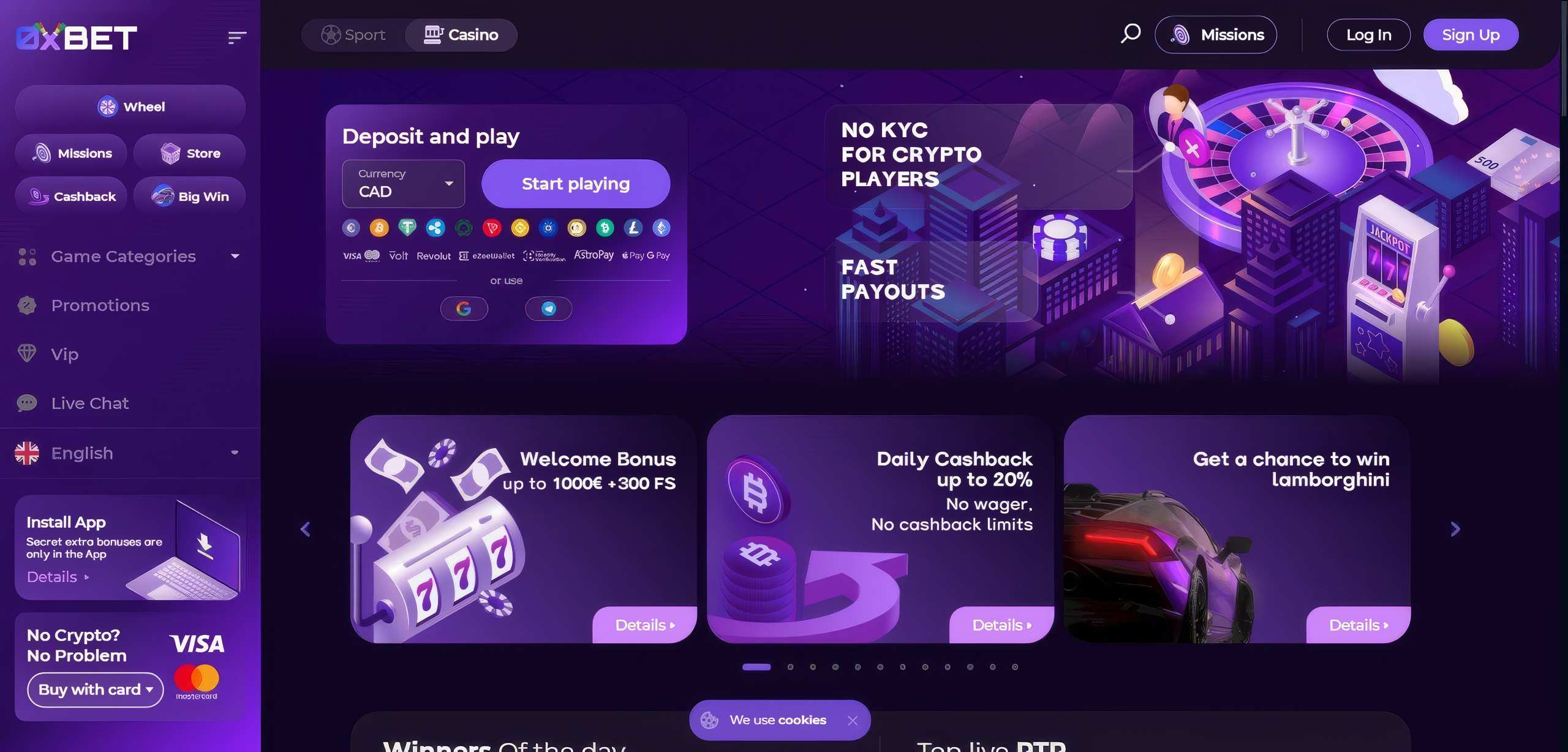0xbet home