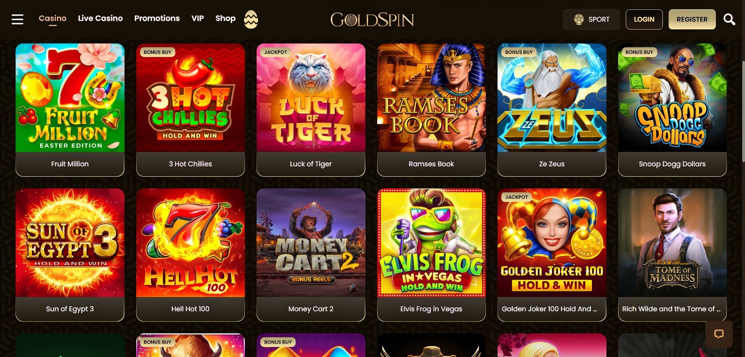 Goldspin Casino Slots