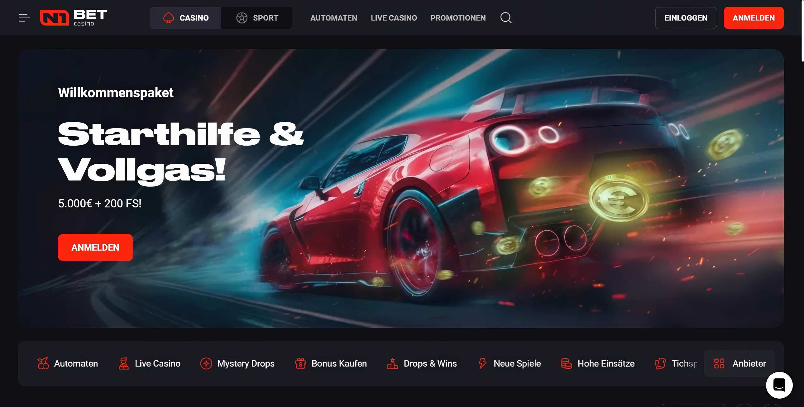 N1Bet desktop screenshot 1