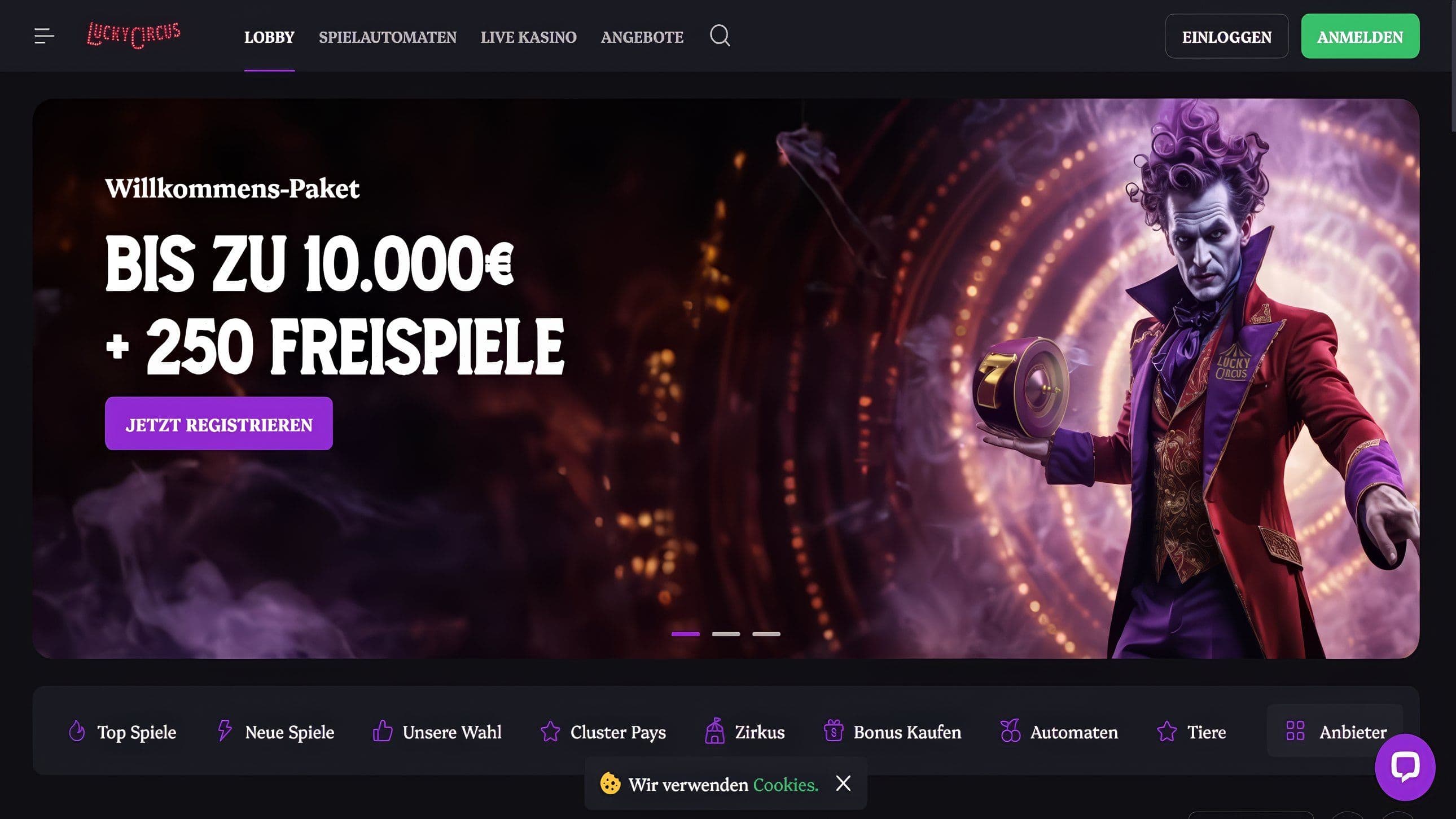 Lucky Circus desktop screenshot 1