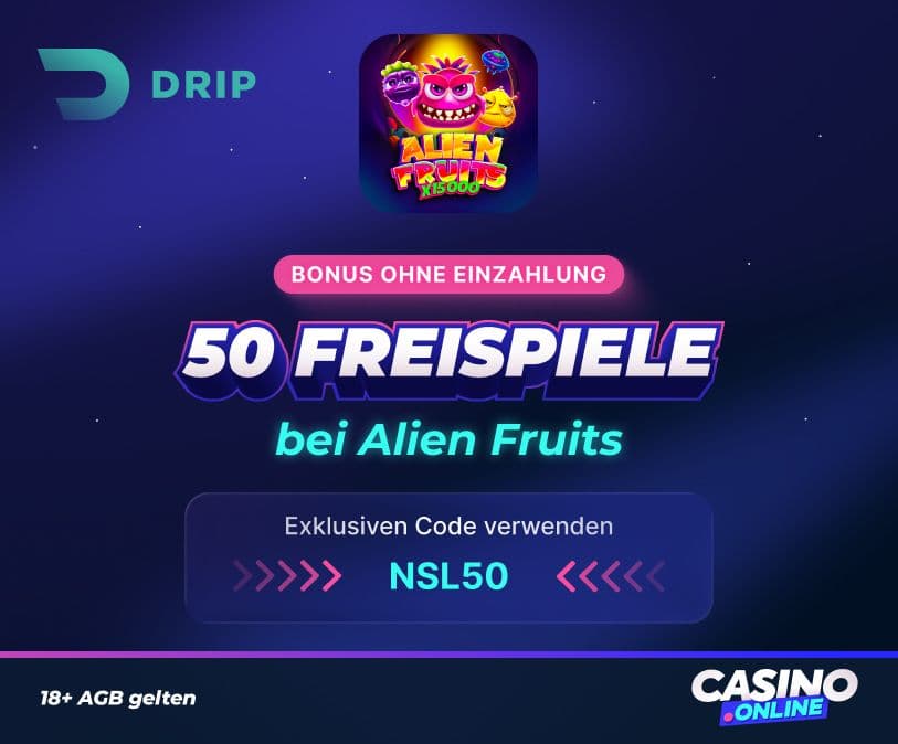 Drip Casino bonus ohne einzahlung