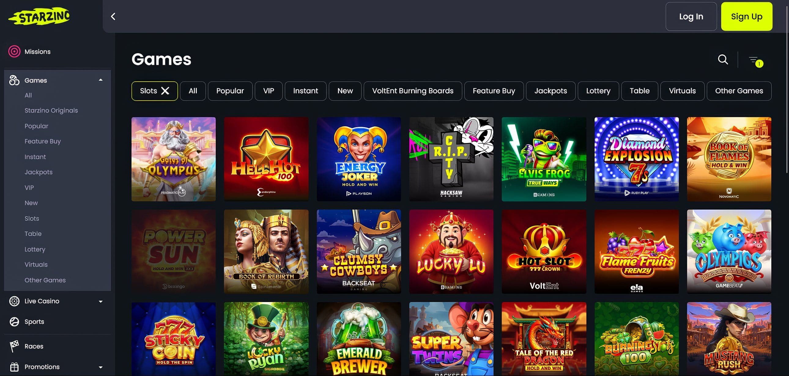 Starzino Casino Slots