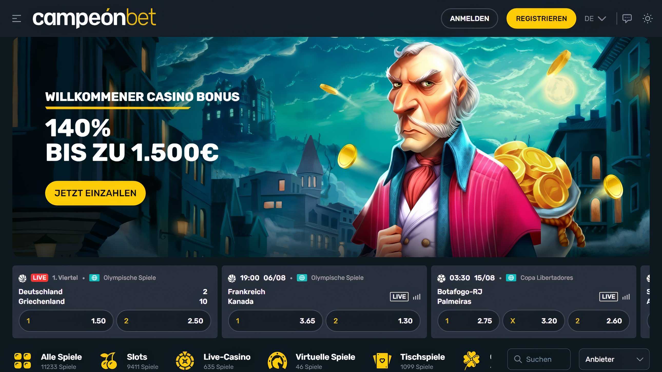 Campeonbet desktop screenshot 1