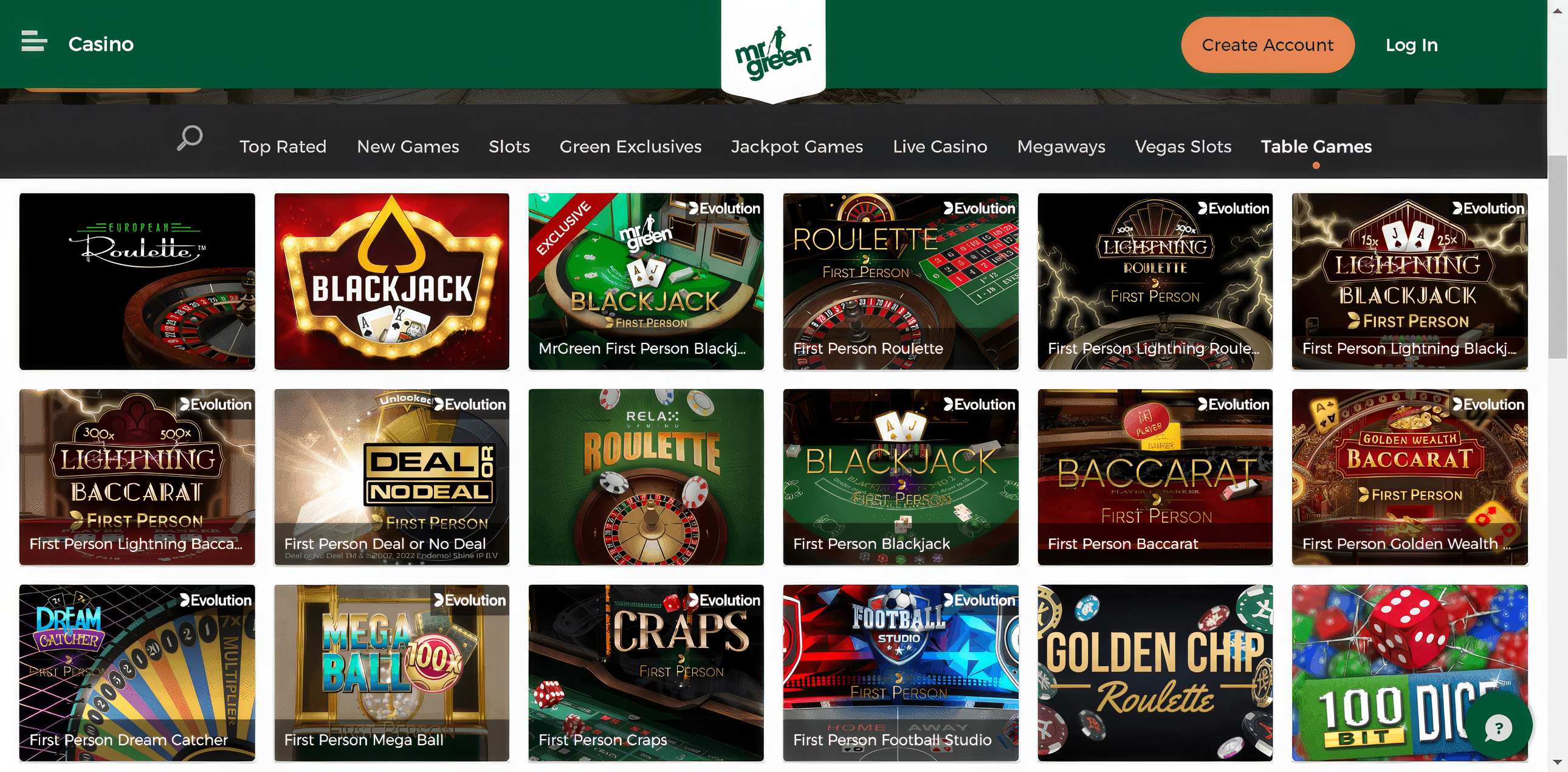 Mr Green Casino Slots