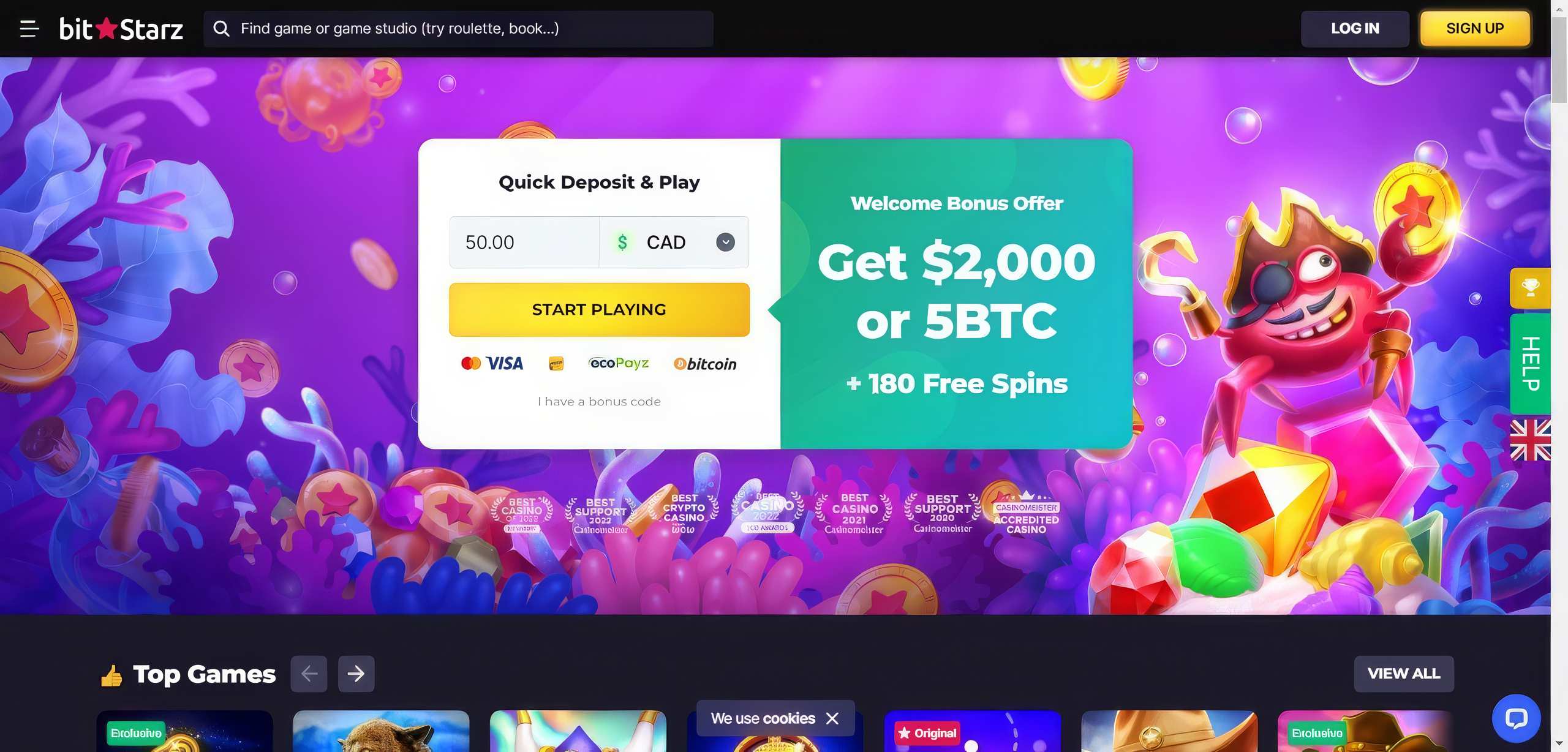 Cloudbet desktop screenshot 1