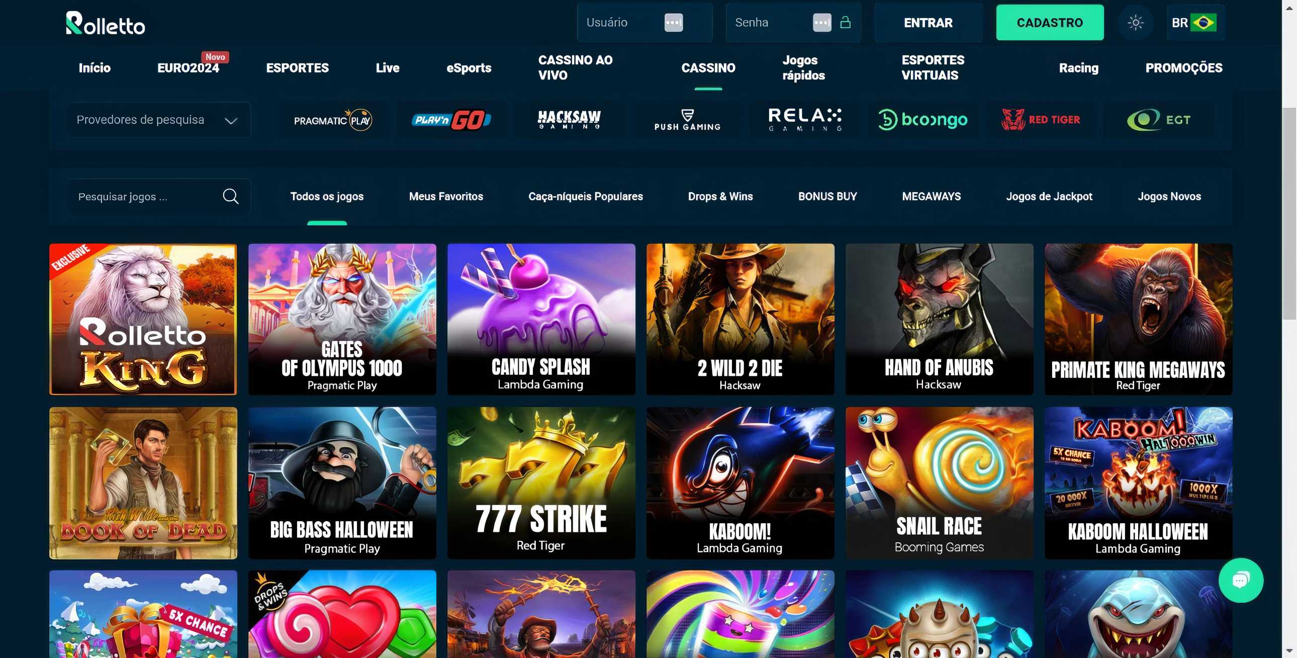 Rolletto Cassino Desktop