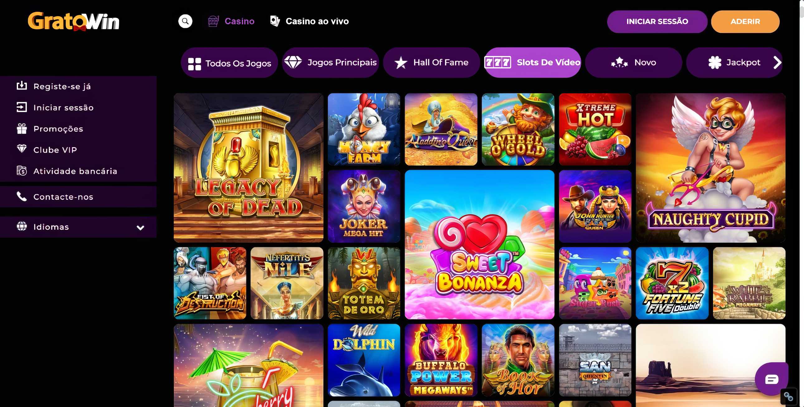 GratoWin desktop slots