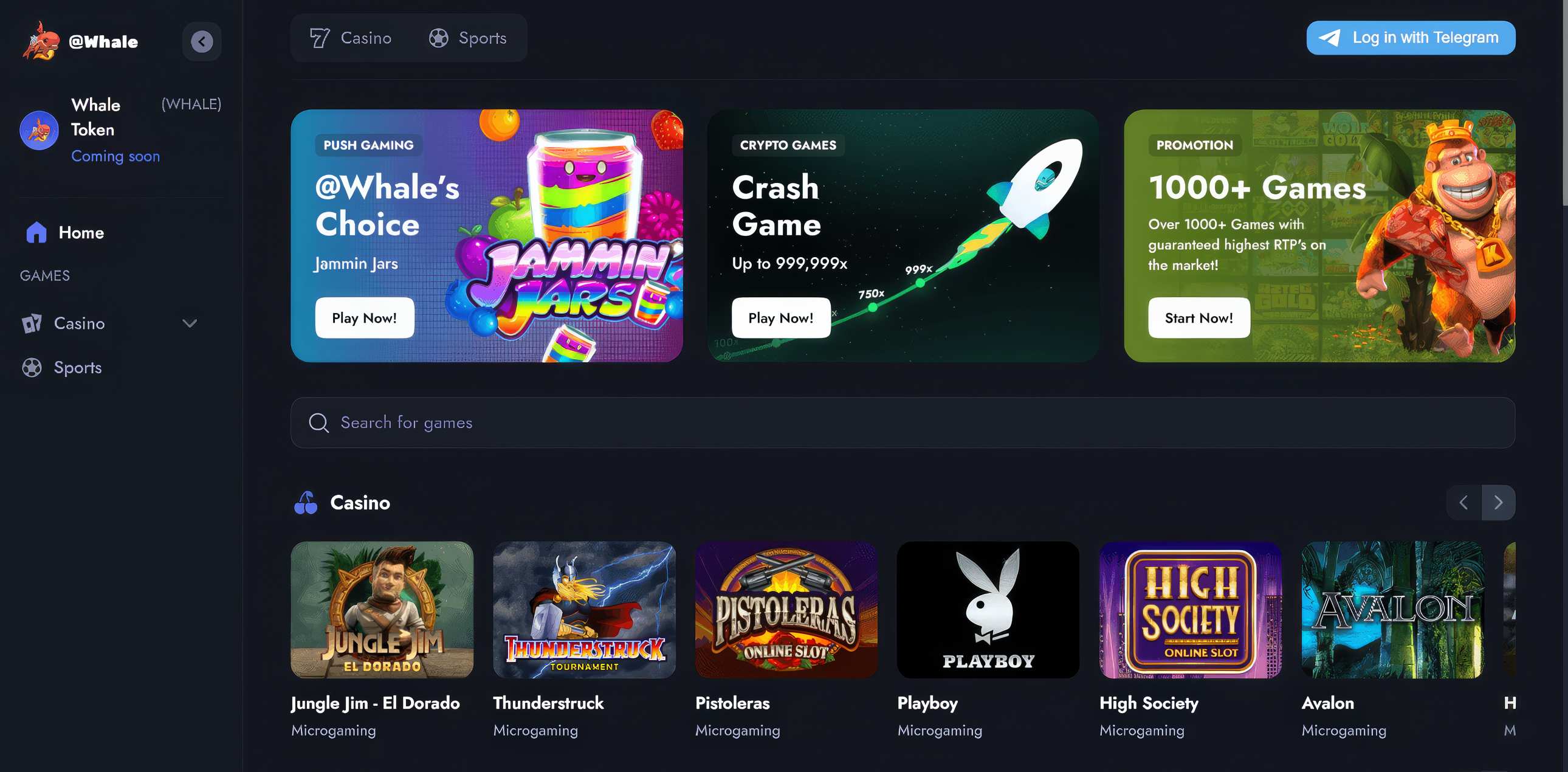 Whale.io desktop screenshot 2