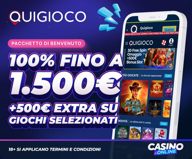 Quigioco Casino Bonus Benvenuto