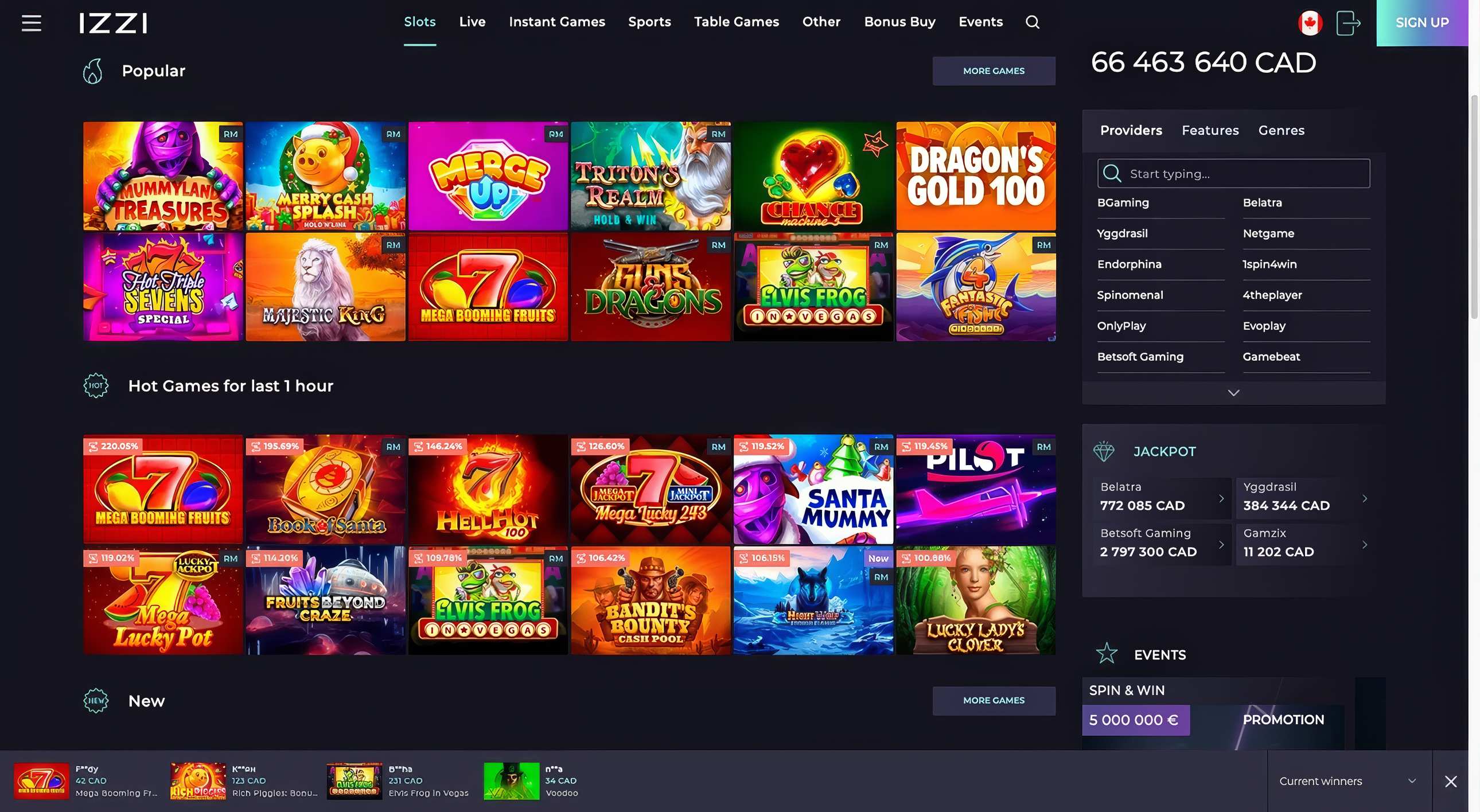 Izzi Casino Slots