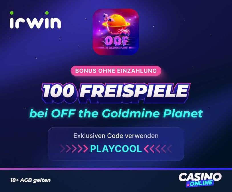 Irwin Casino bonus ohne einzahlung
