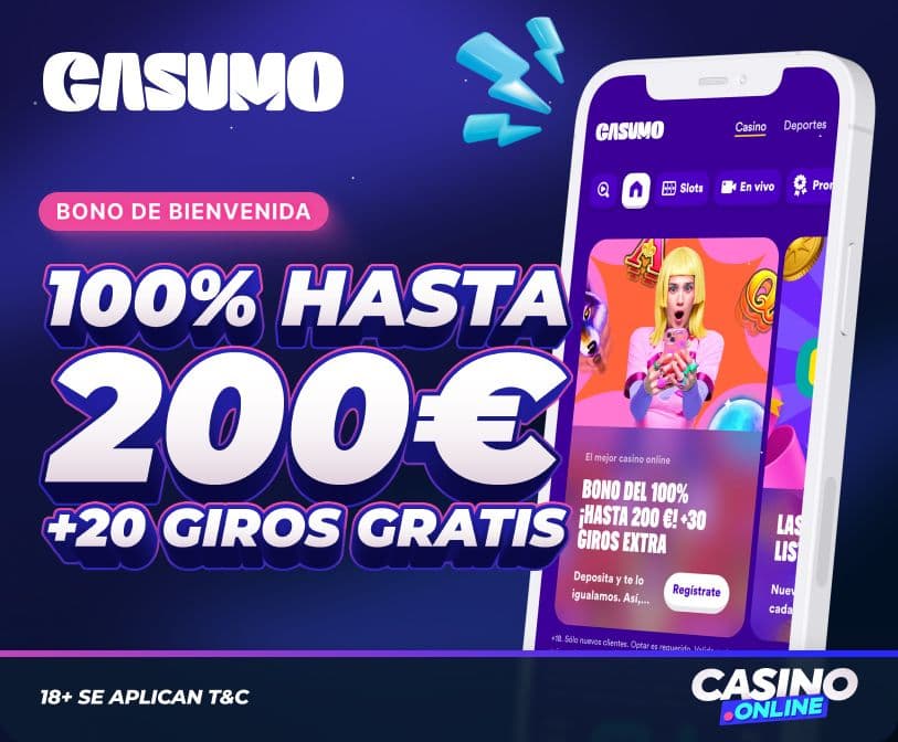 Bono de bienvenida de Casumo en España.