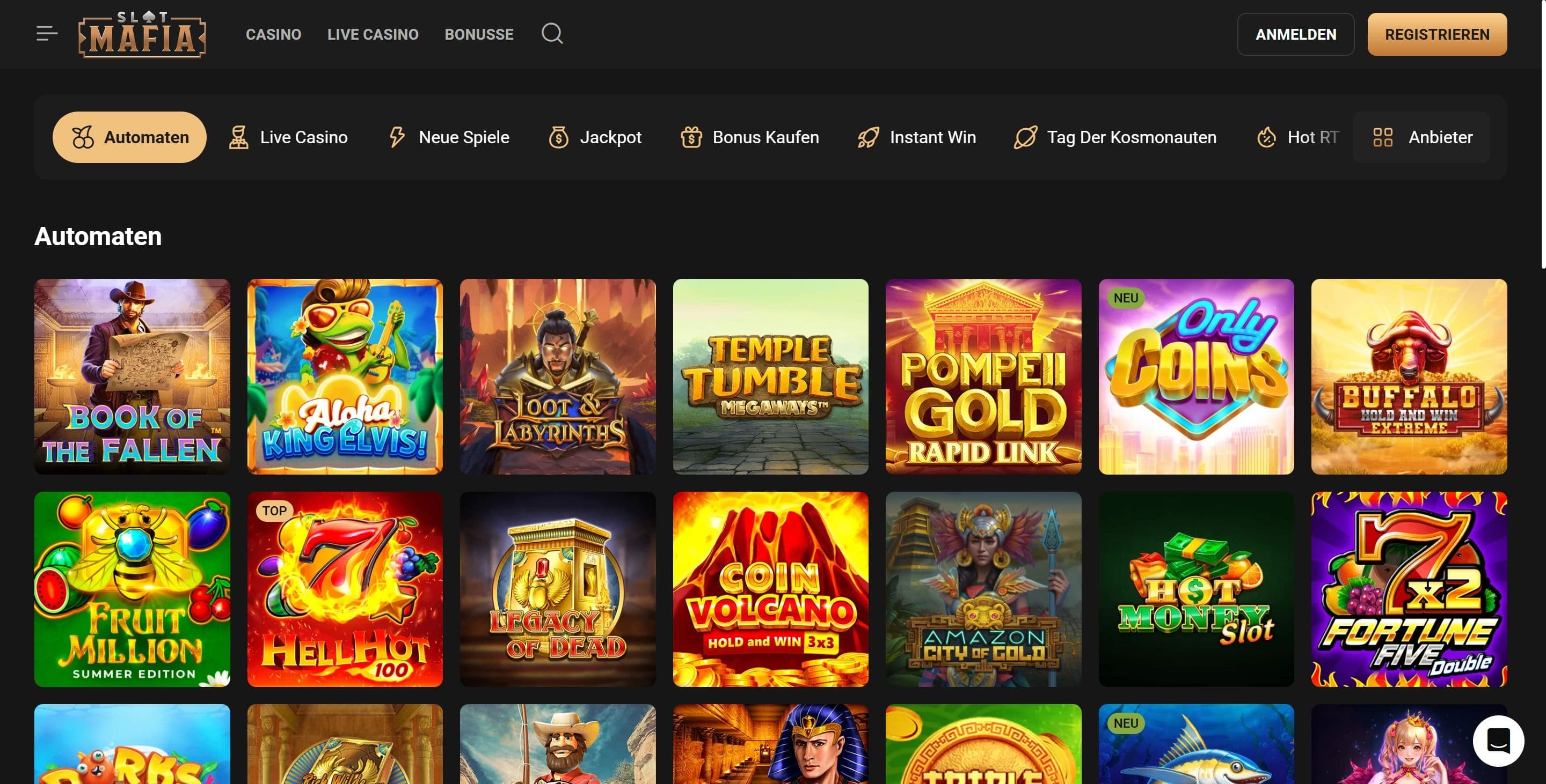 Slot Mafia Casino desktop screenshot 2