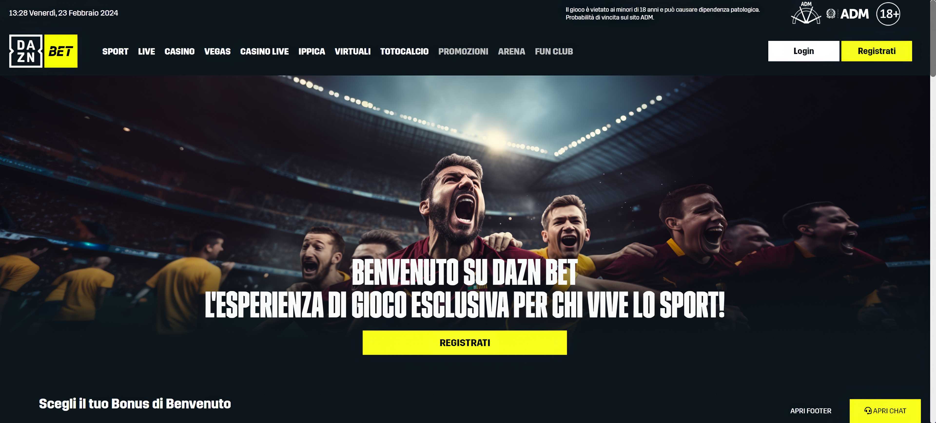 Dazn Bet desktop screenshot 2