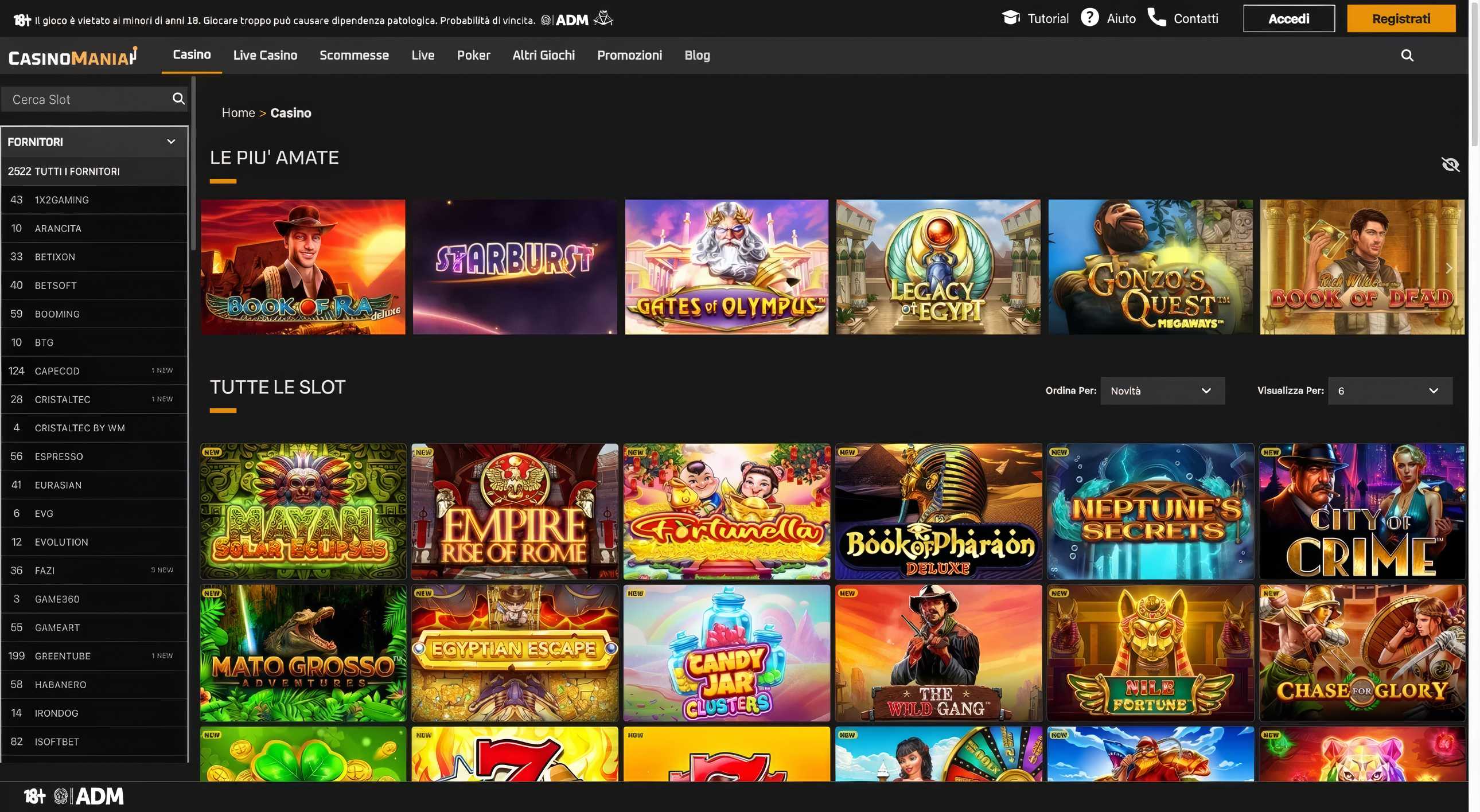 Casinomania desktop screenshot 2
