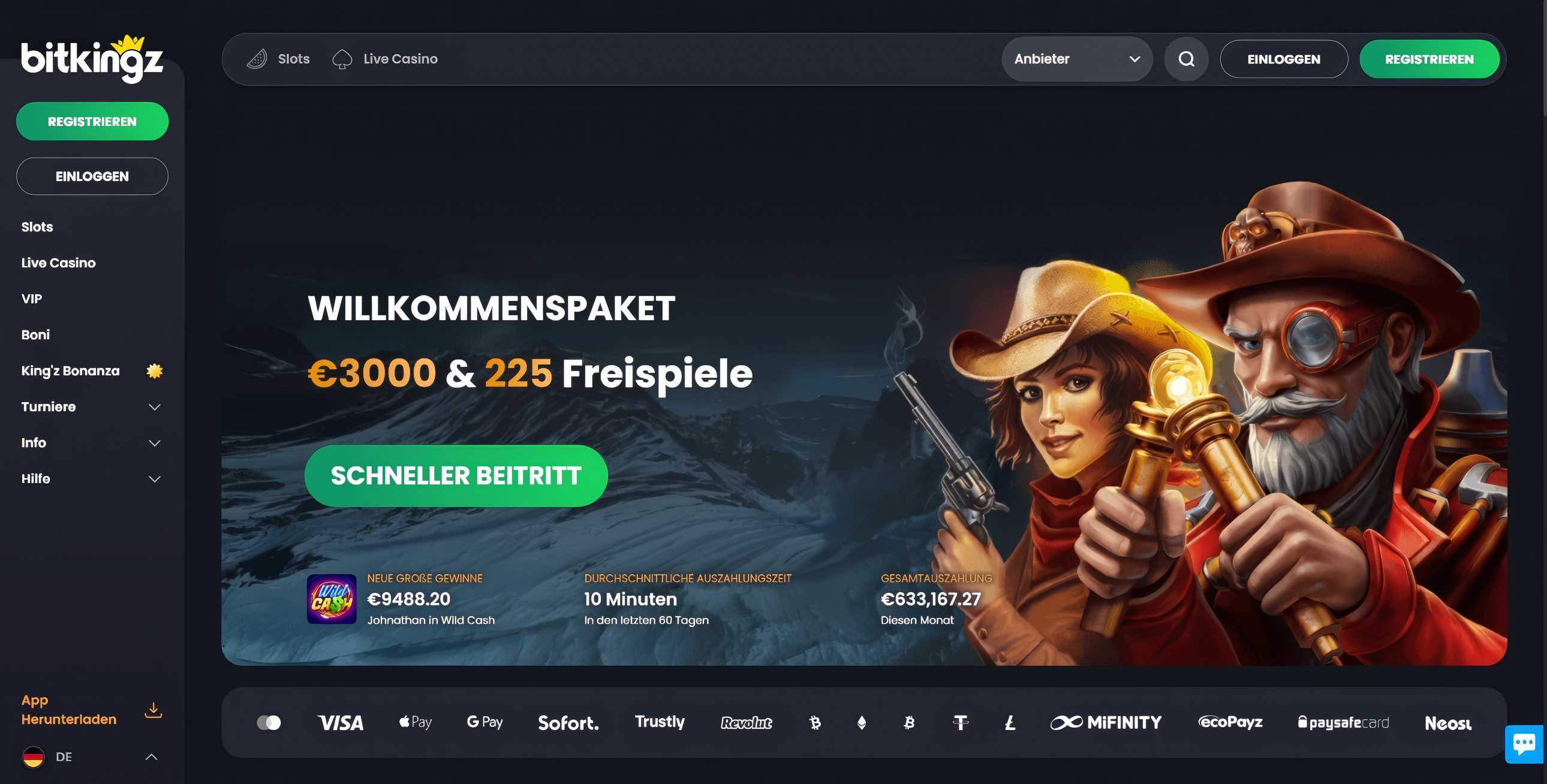 BitKingz Homepage Test