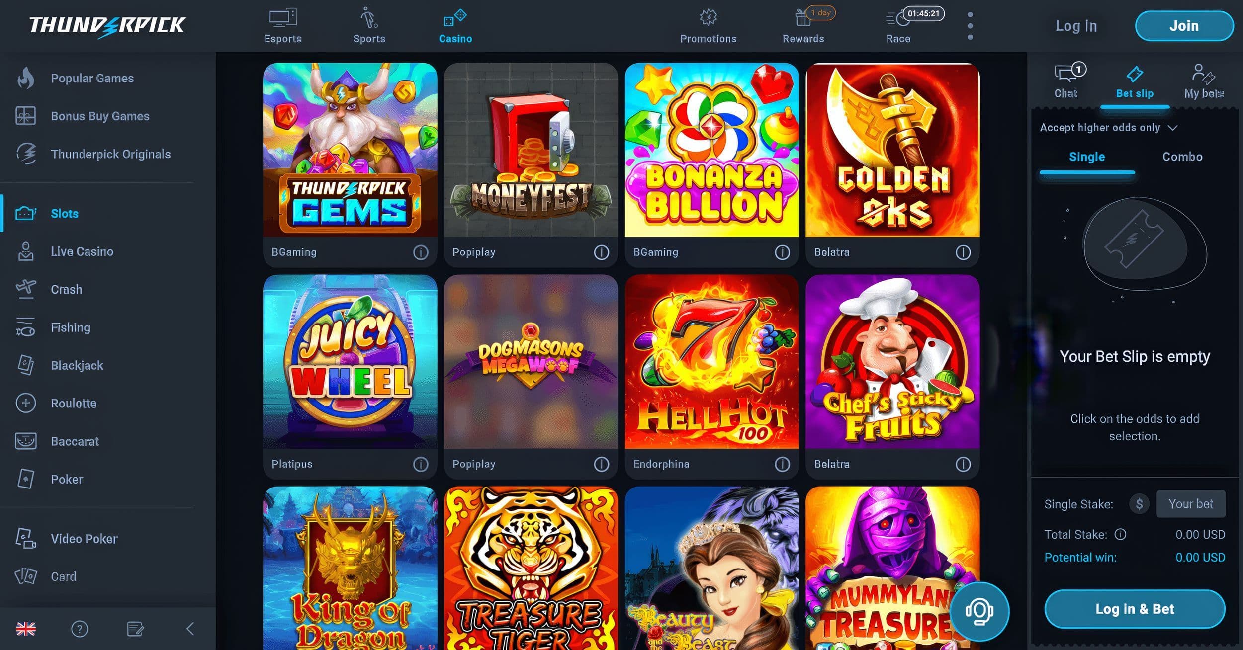 Thunderpick Casino Slots