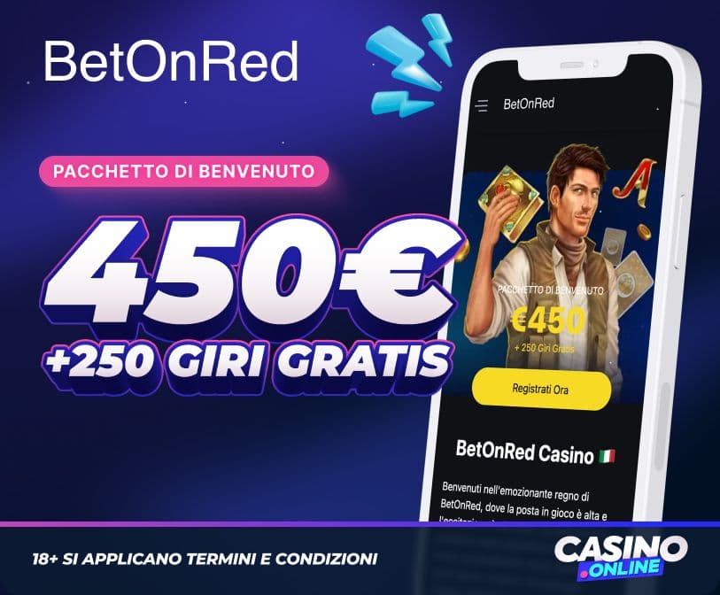 BetOnRed Casino Bonus Benvenuto