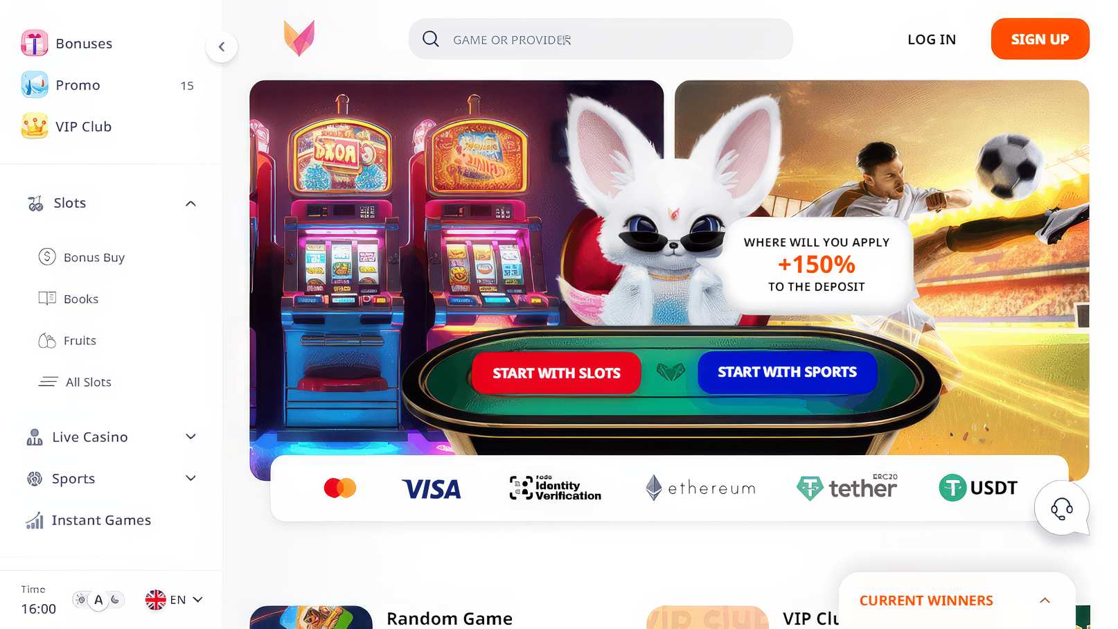 Monro Casino Desktop