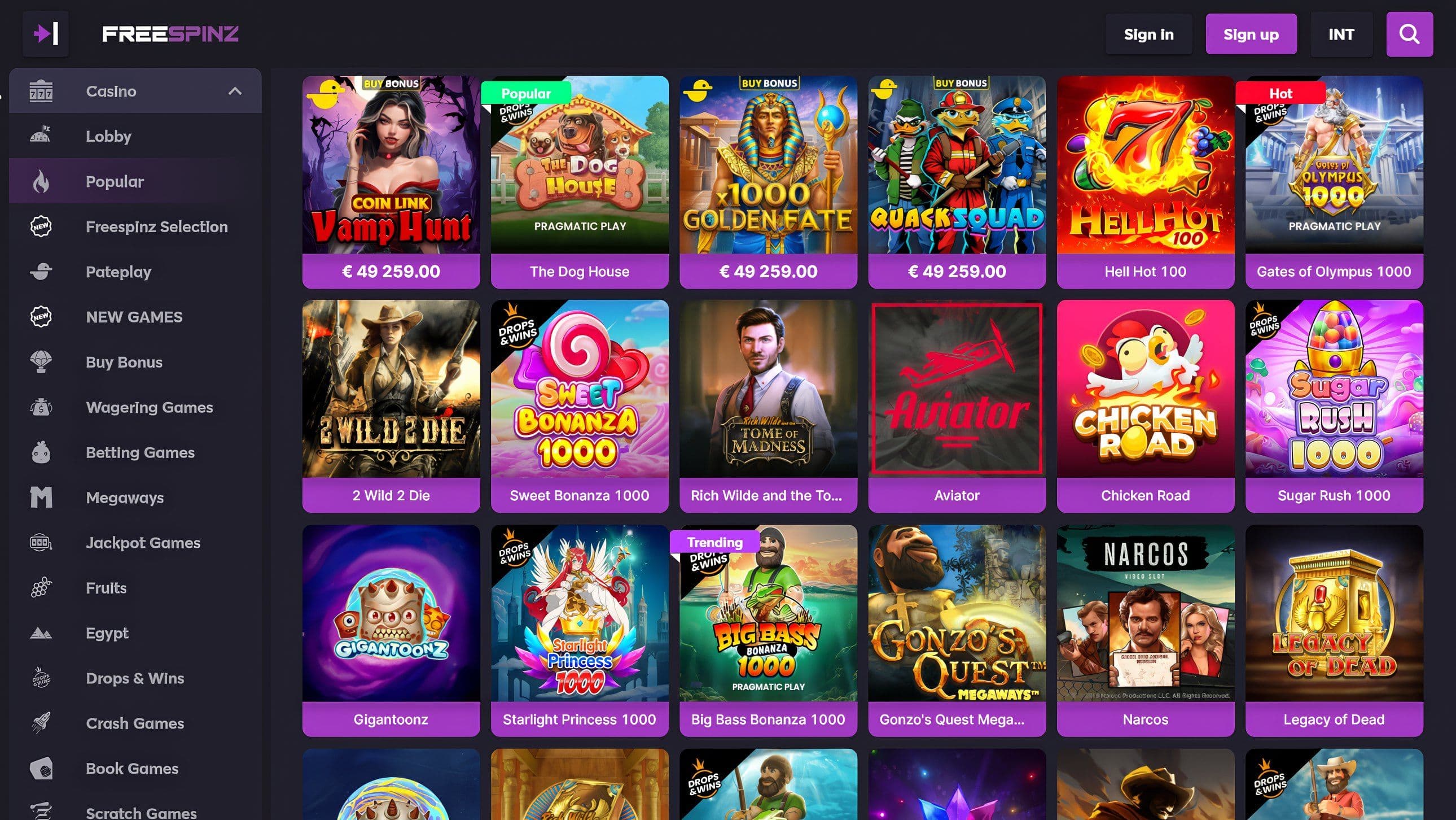 Freespinz Casino Slots