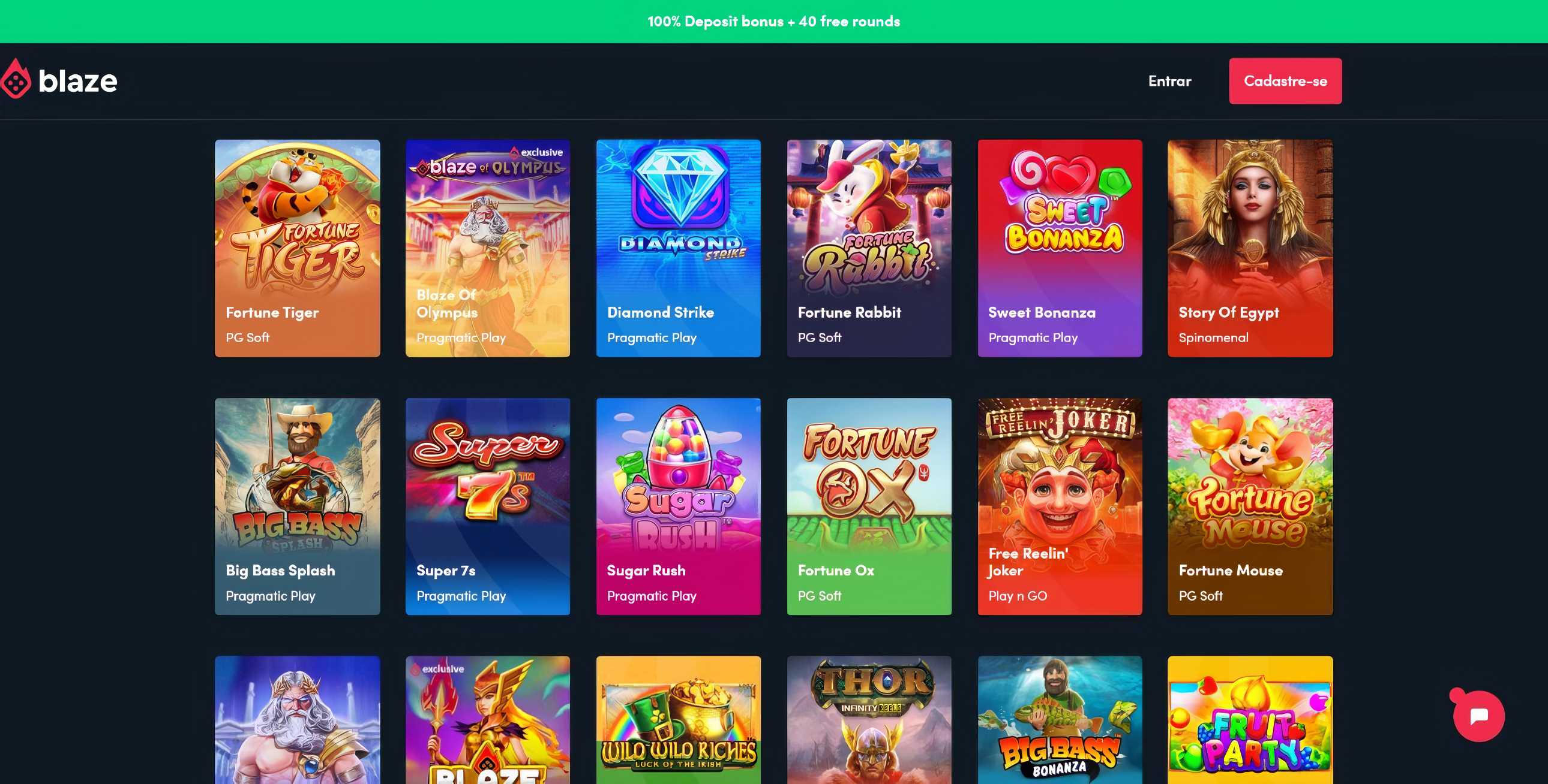 Blaze desktop slots