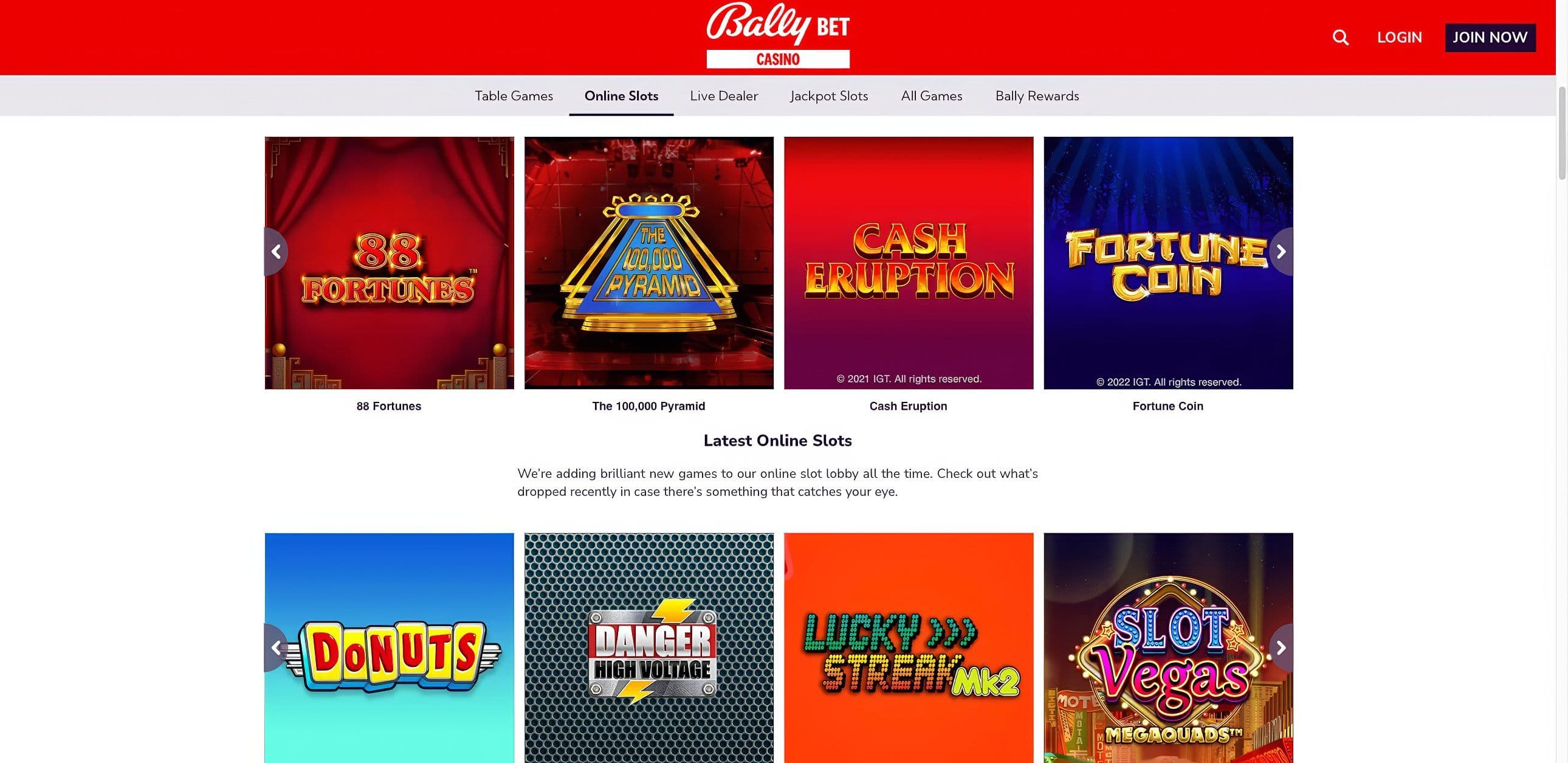 Bally Bet Slots