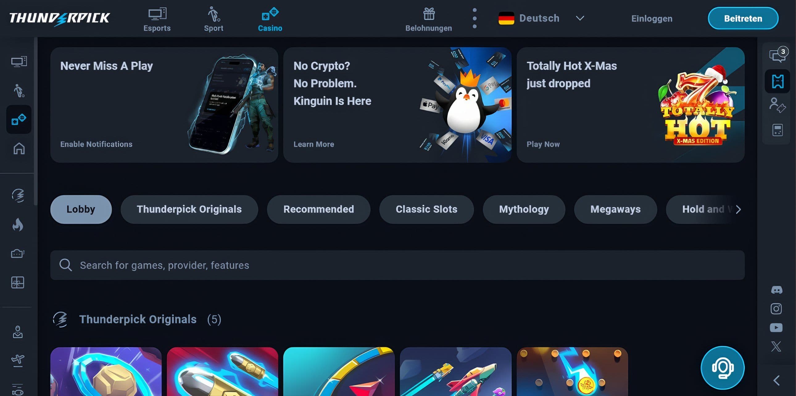 Thunderpick desktop screenshot 1