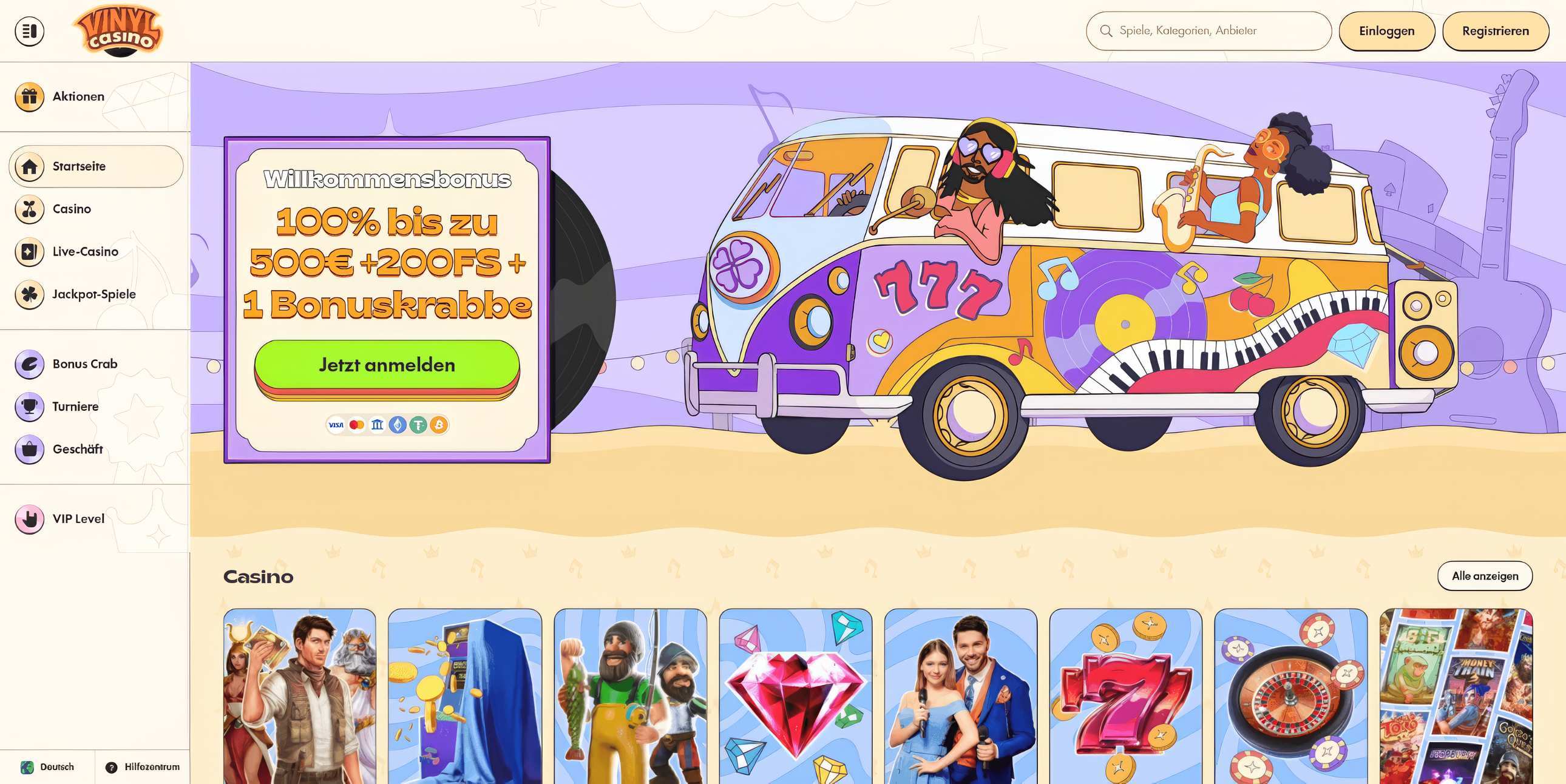vinyl casino erfahrungen homepage
