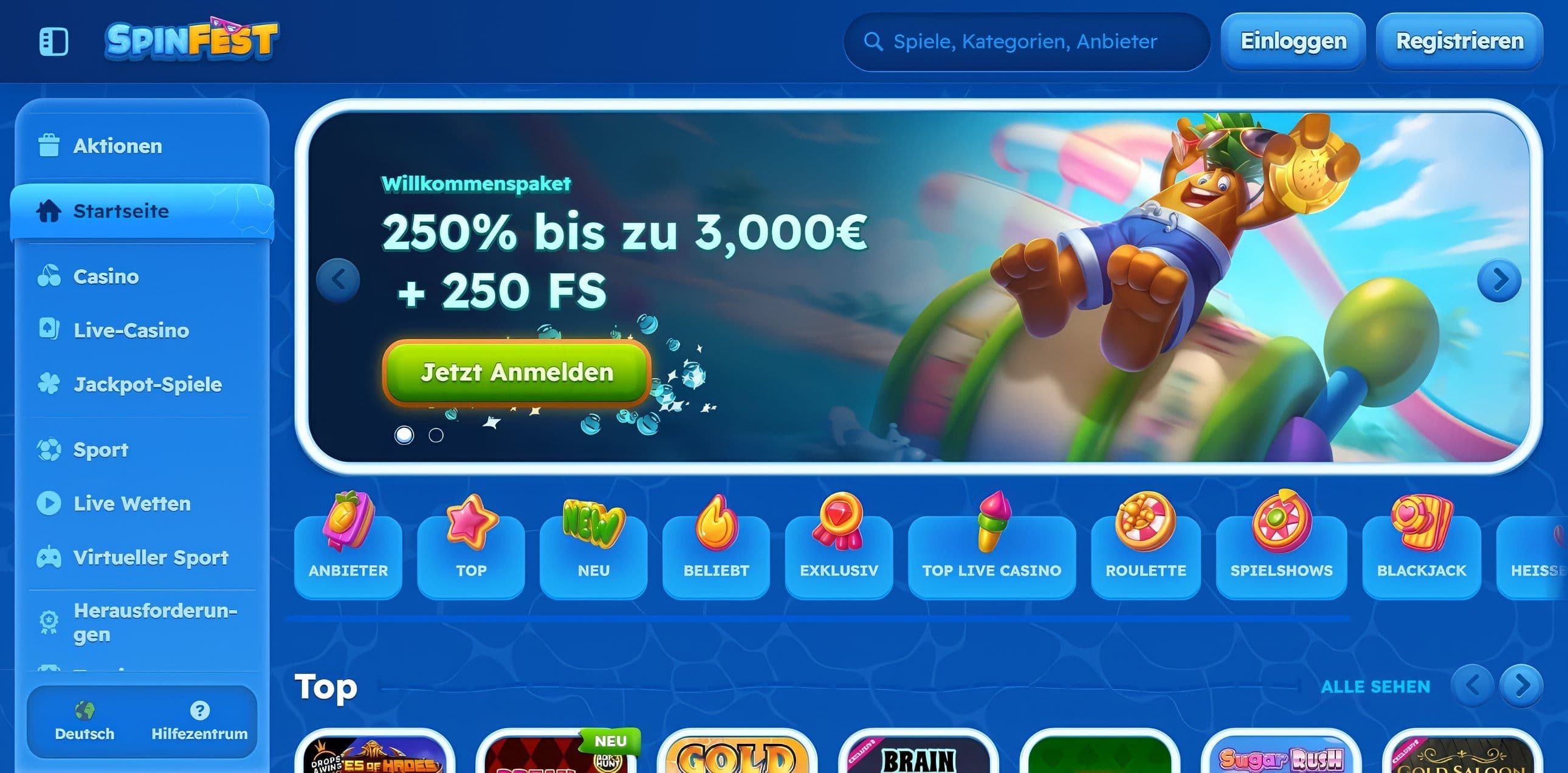 Spinfest desktop screenshot 1