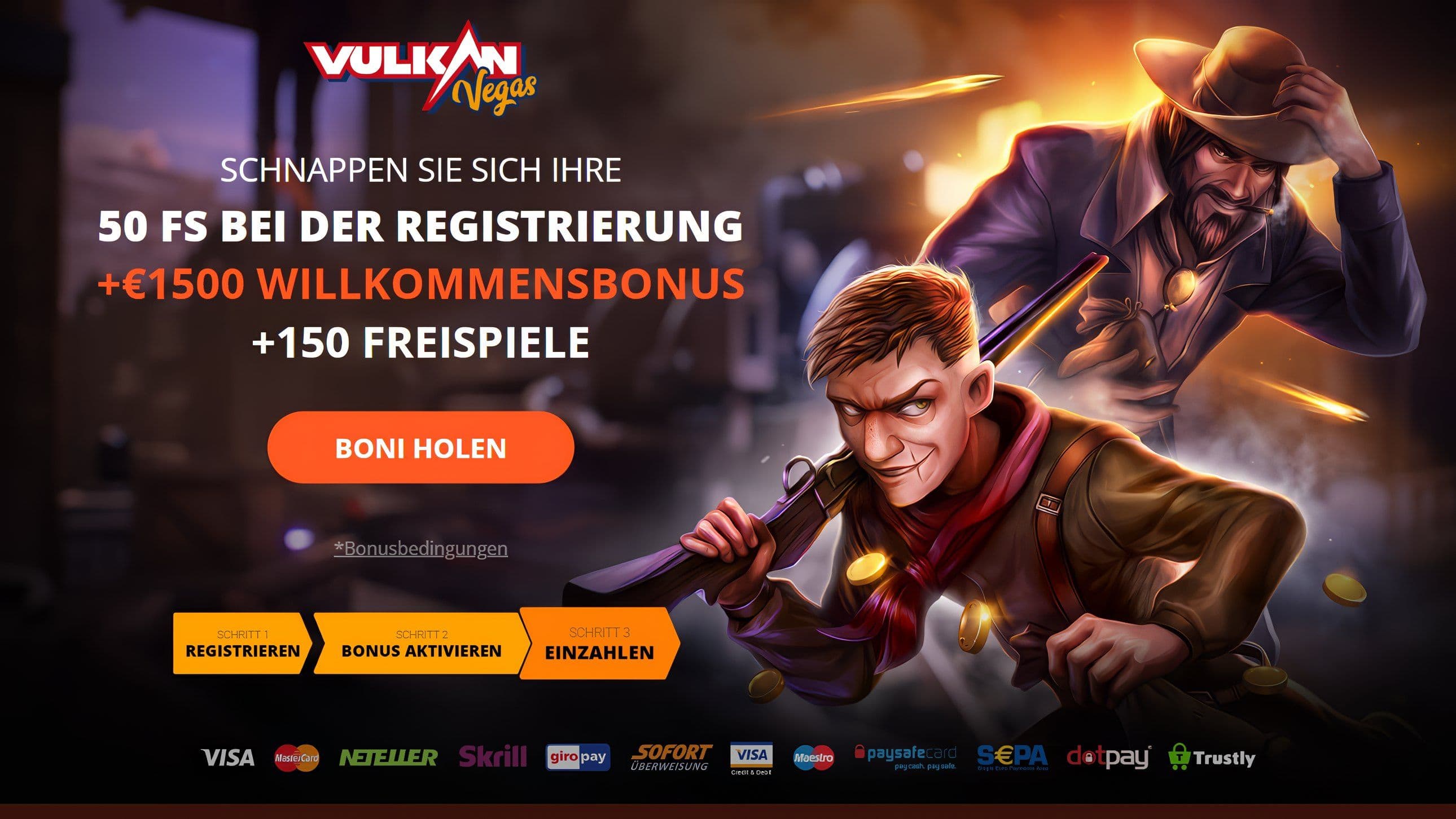 Vulkan Vegas 50 Freispiele ohne Einzahlung Desktop