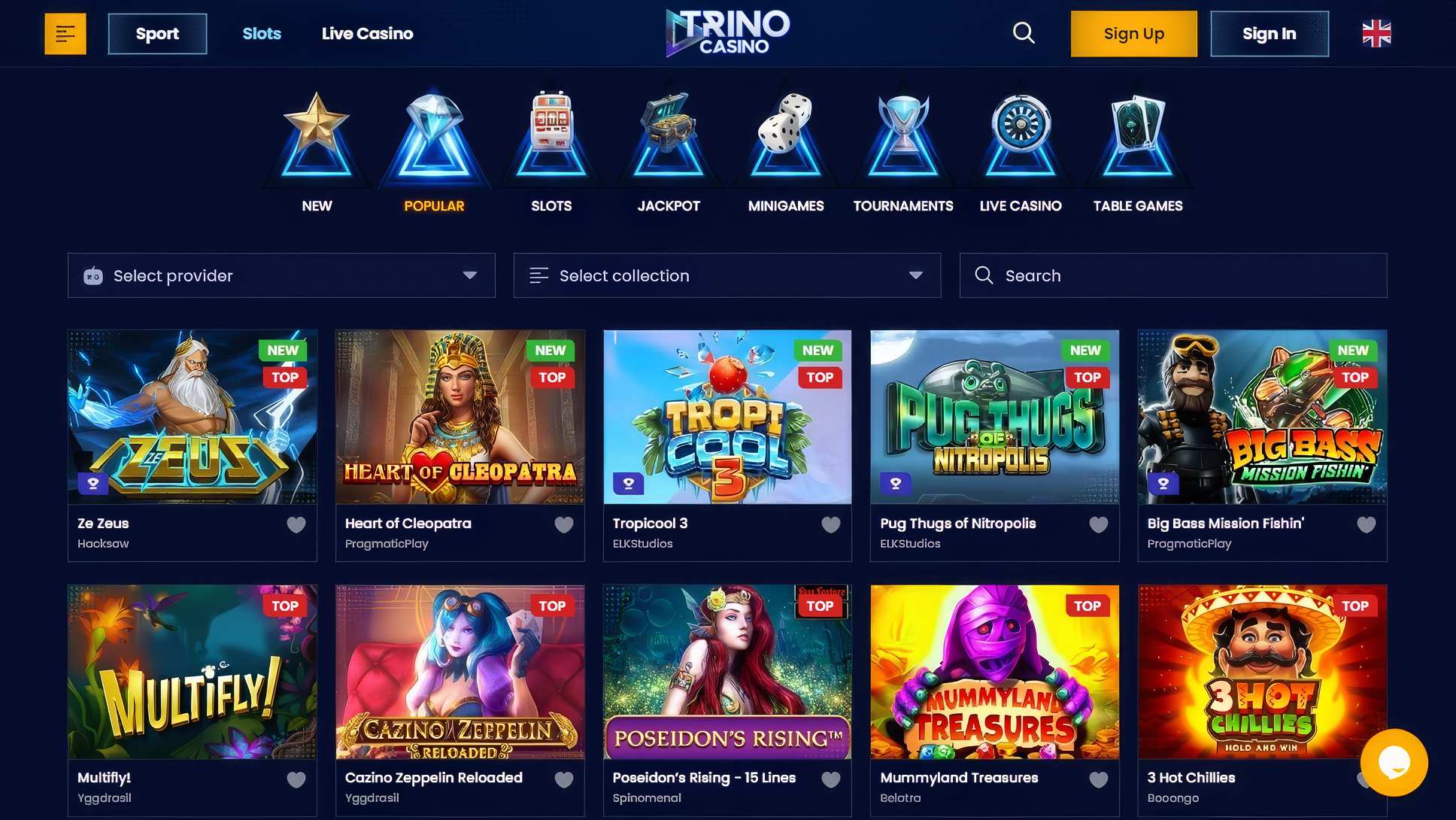 Trino Casino Slots