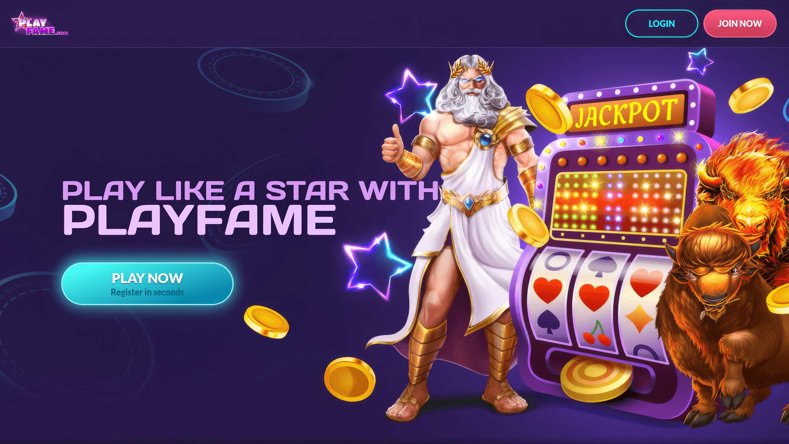 PlayFame Casino Home