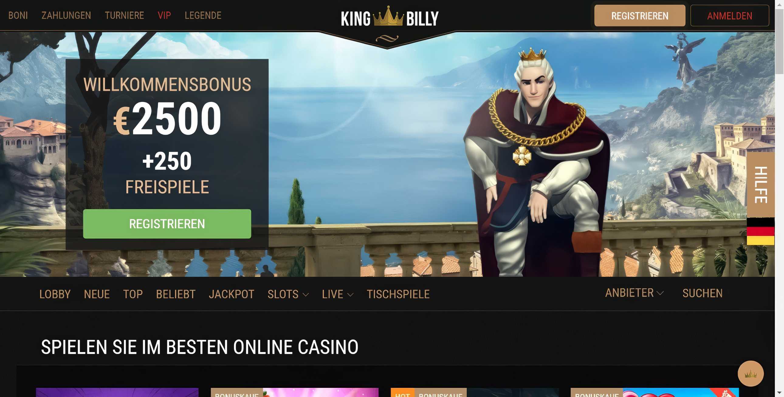 King Billy desktop screenshot 1