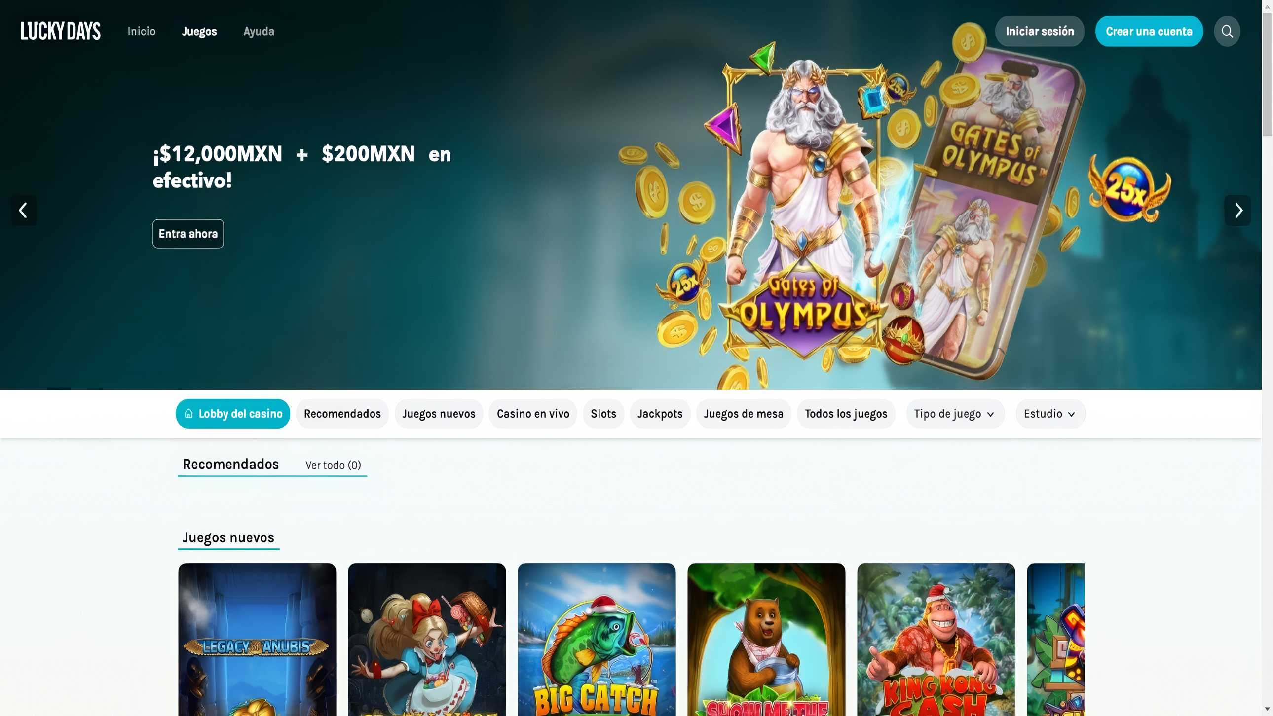 Juegos-Luckydays-Casino