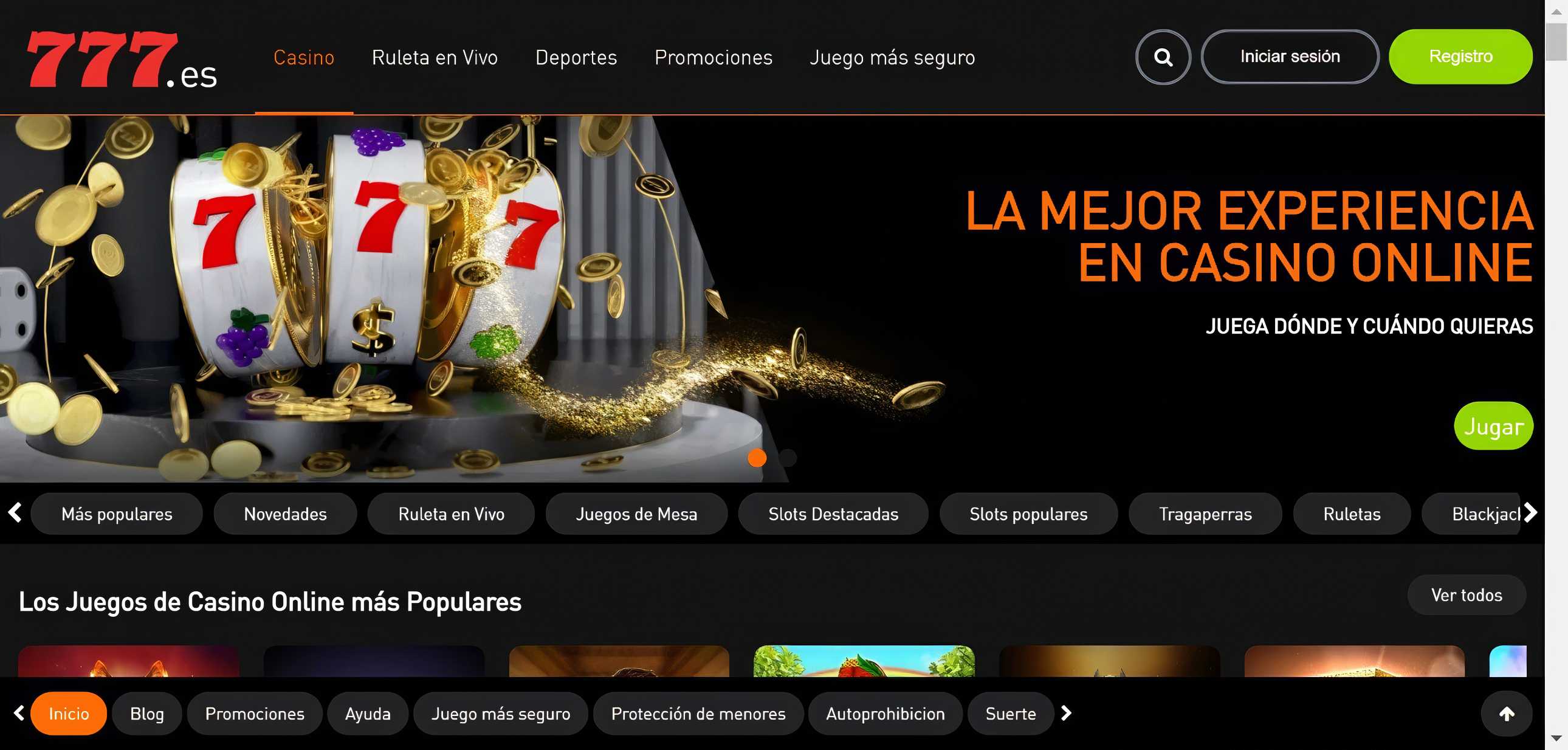 Página de Casino777