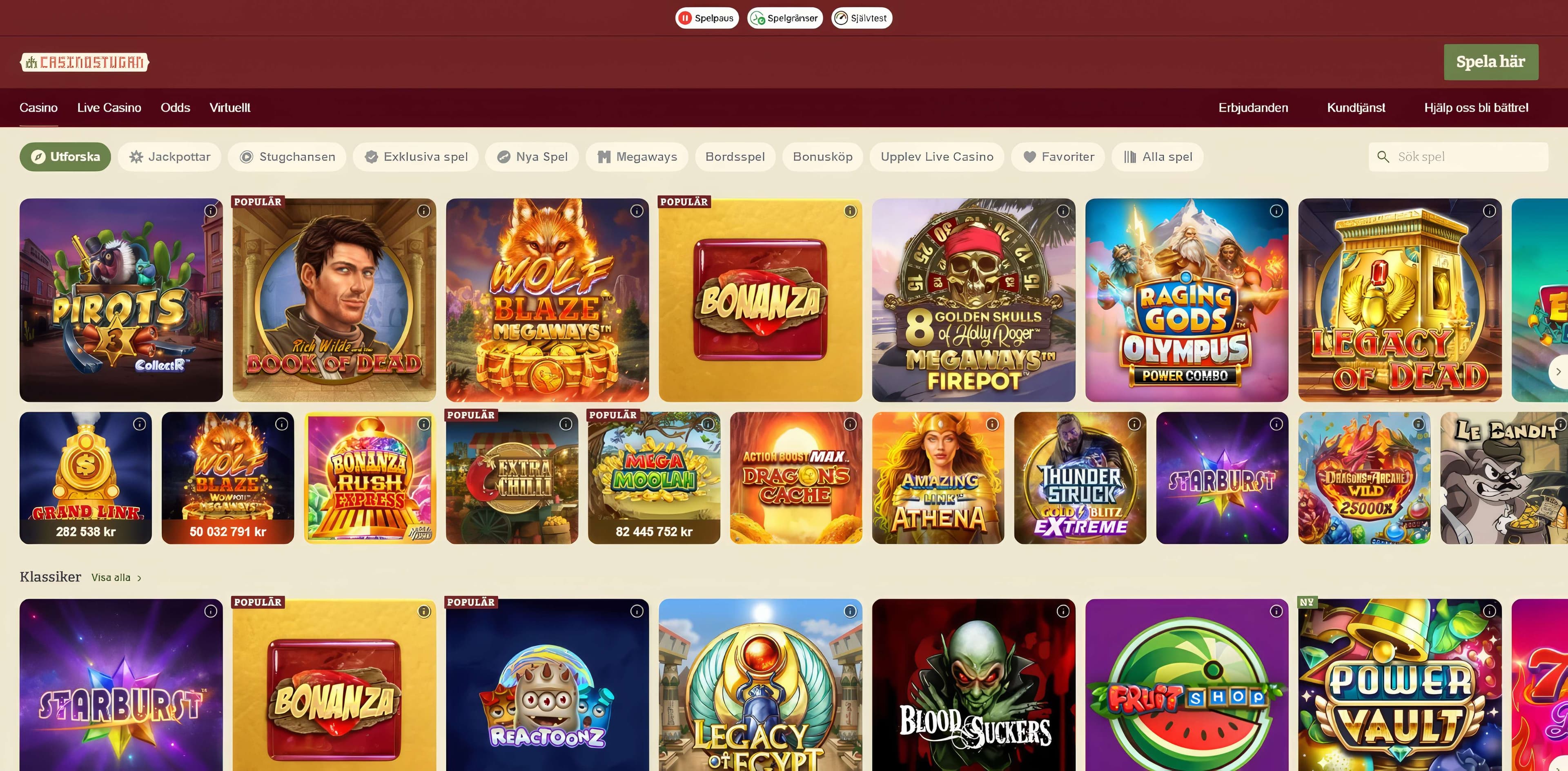 casinostugan slots