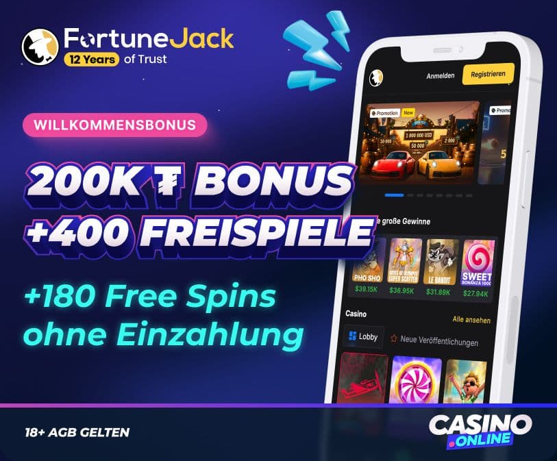 Fortunejack Casino Willkommensbonus