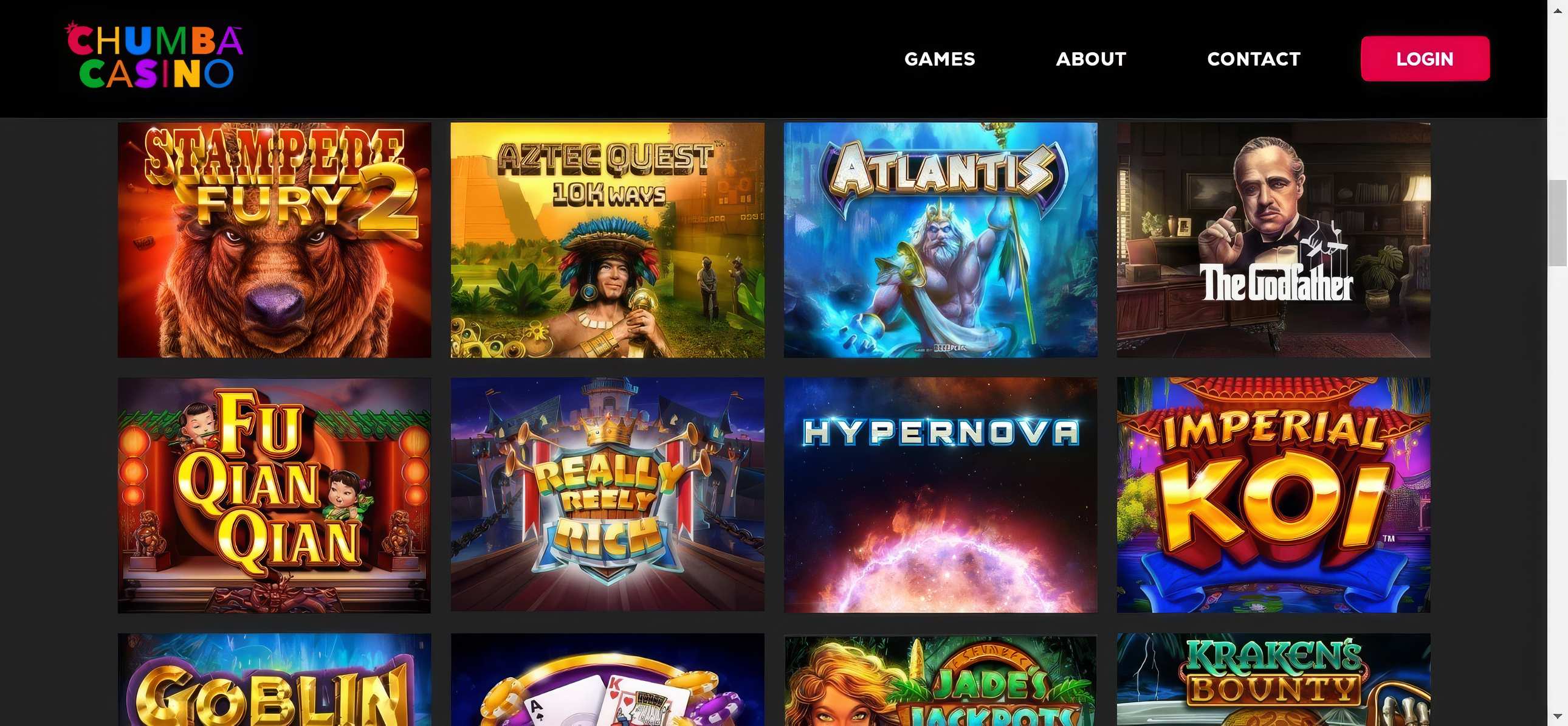 Chumba Casino games