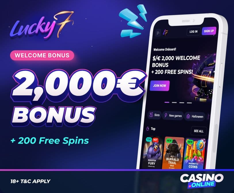lucky7even casino welcome offer