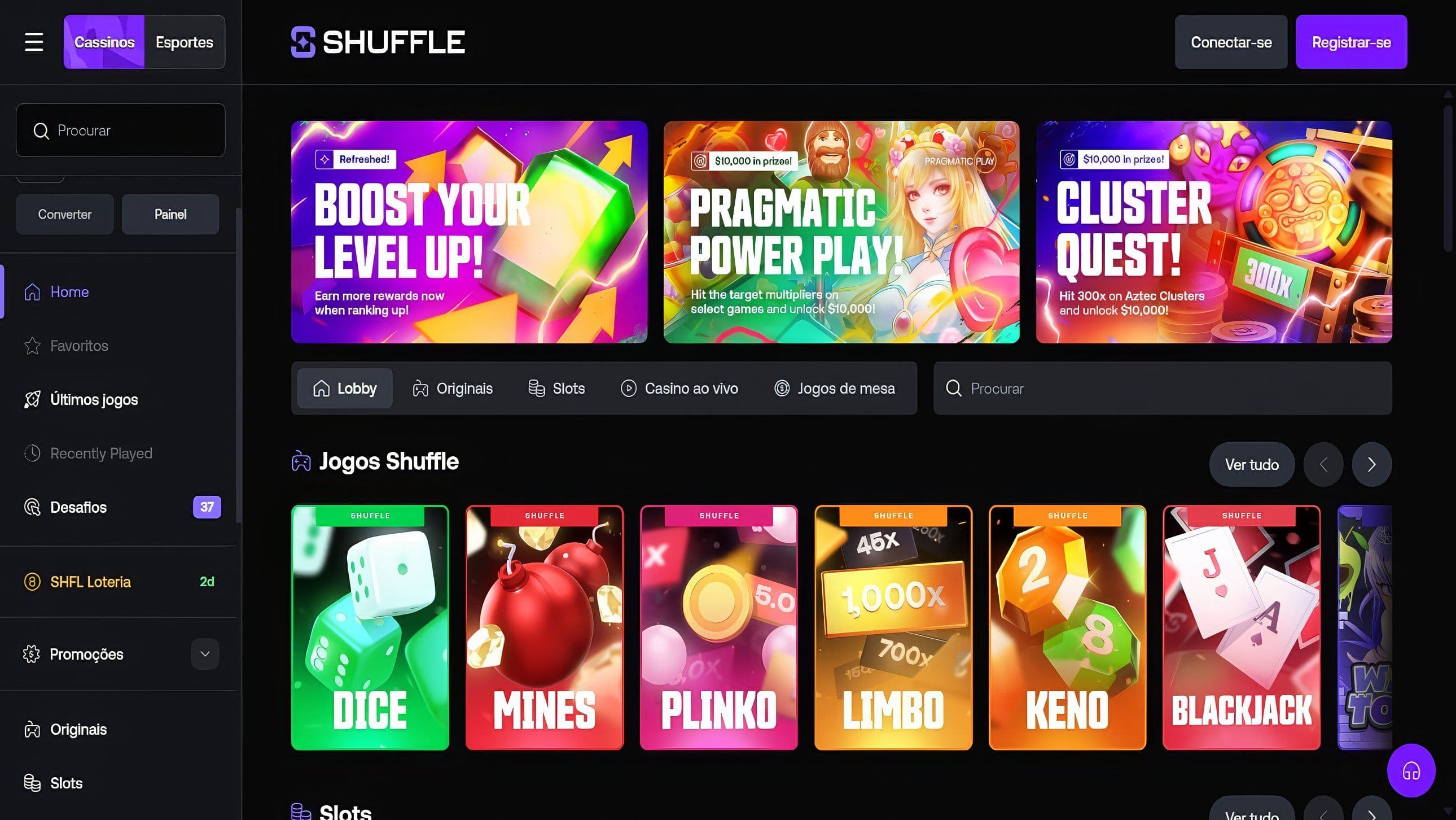 Shuffle Cassino Cripto